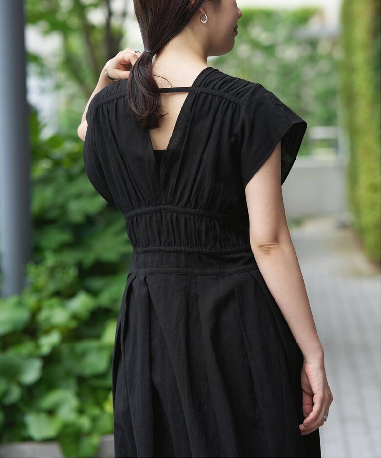 IENA LA BOUCLE コットンラミーワンピース（ワンピース）｜IENA  