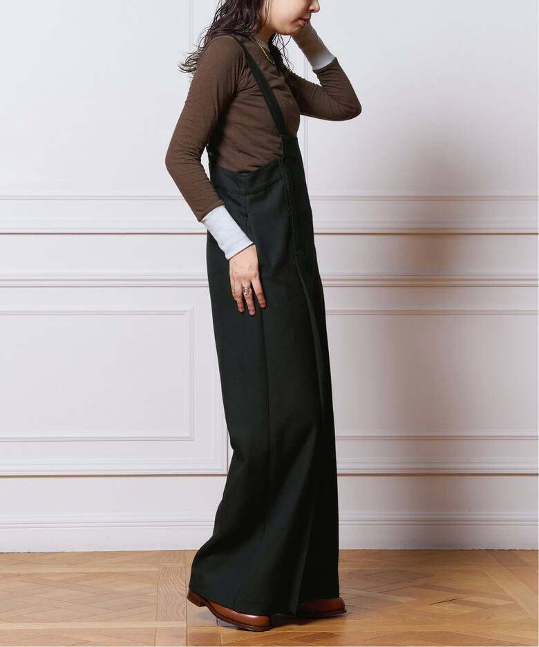 IENA LA BOUCLE ハイツイストウール 40sオーバーパンツ（サロペット 