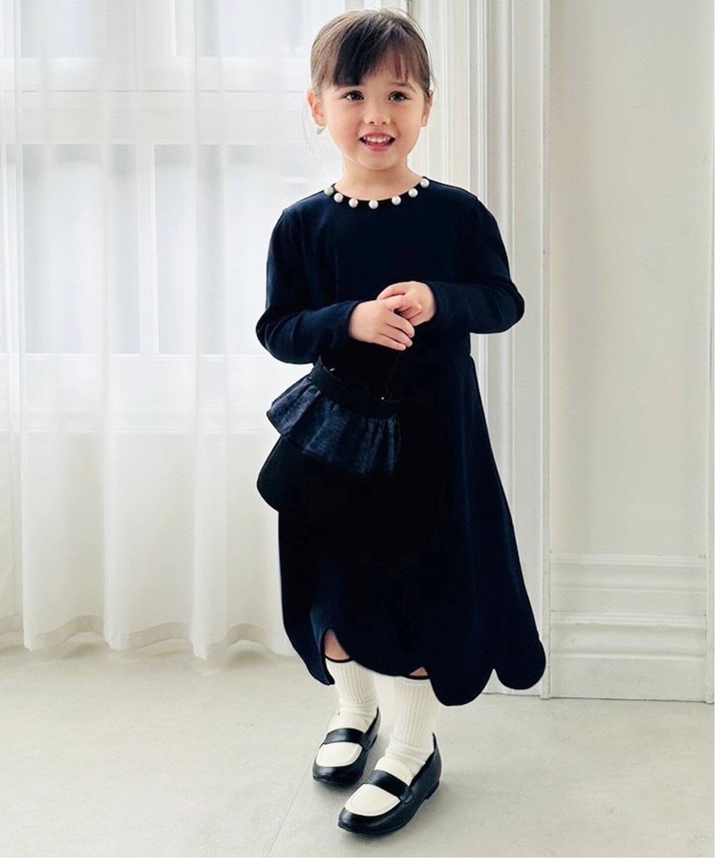 AMICA・kids/アミカ】別注スカラップパールドレス kids(130cm)（キッズ 