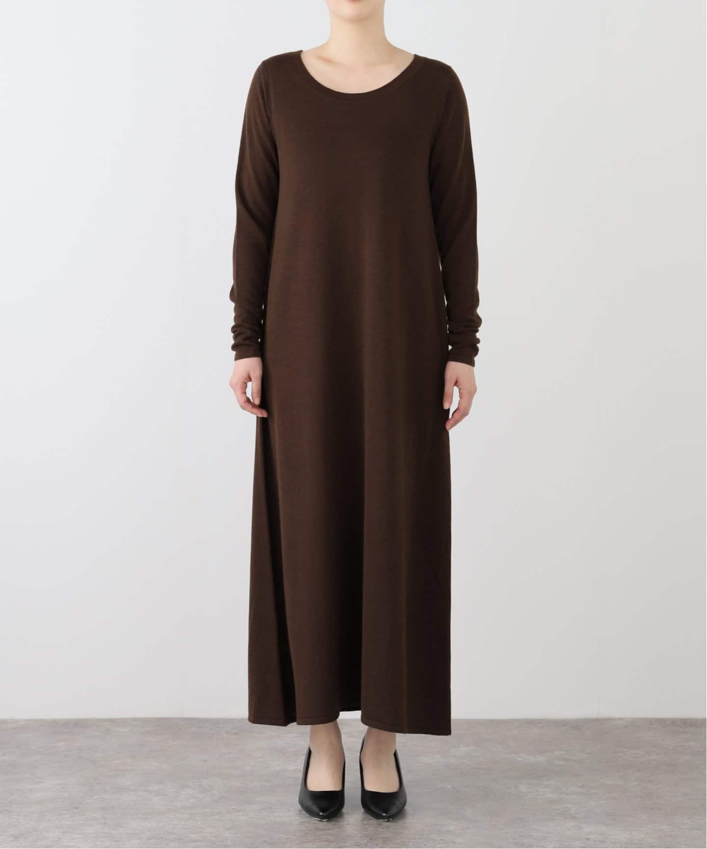 plage リブロングワンピース plage｜Rib ロングスリーブ ワンピース | Rakuten Fashion(楽天