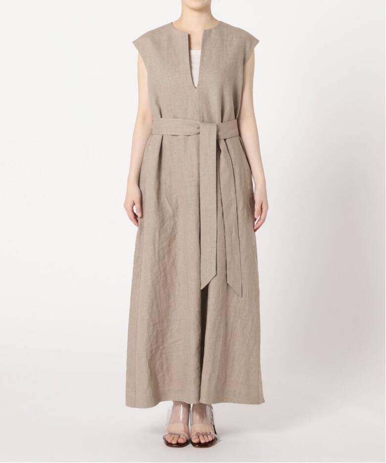 WEB限定追加》Linen フレア ワンピース（ワンピース）｜Plage 