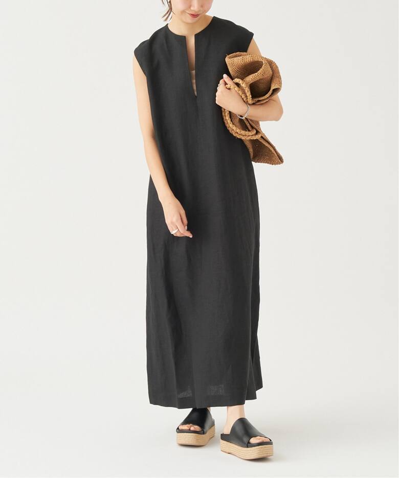 WEB限定追加》Linen フレア ワンピース（ワンピース）｜Plage 