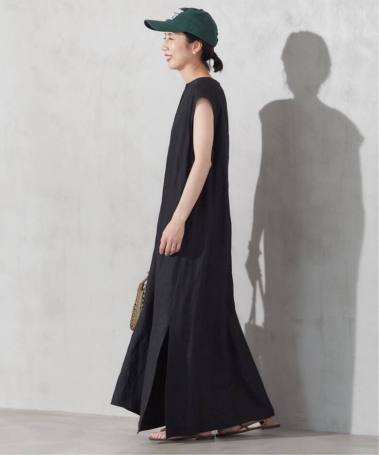 WEB限定追加》Linen フレア ワンピース（ワンピース）｜Plage  