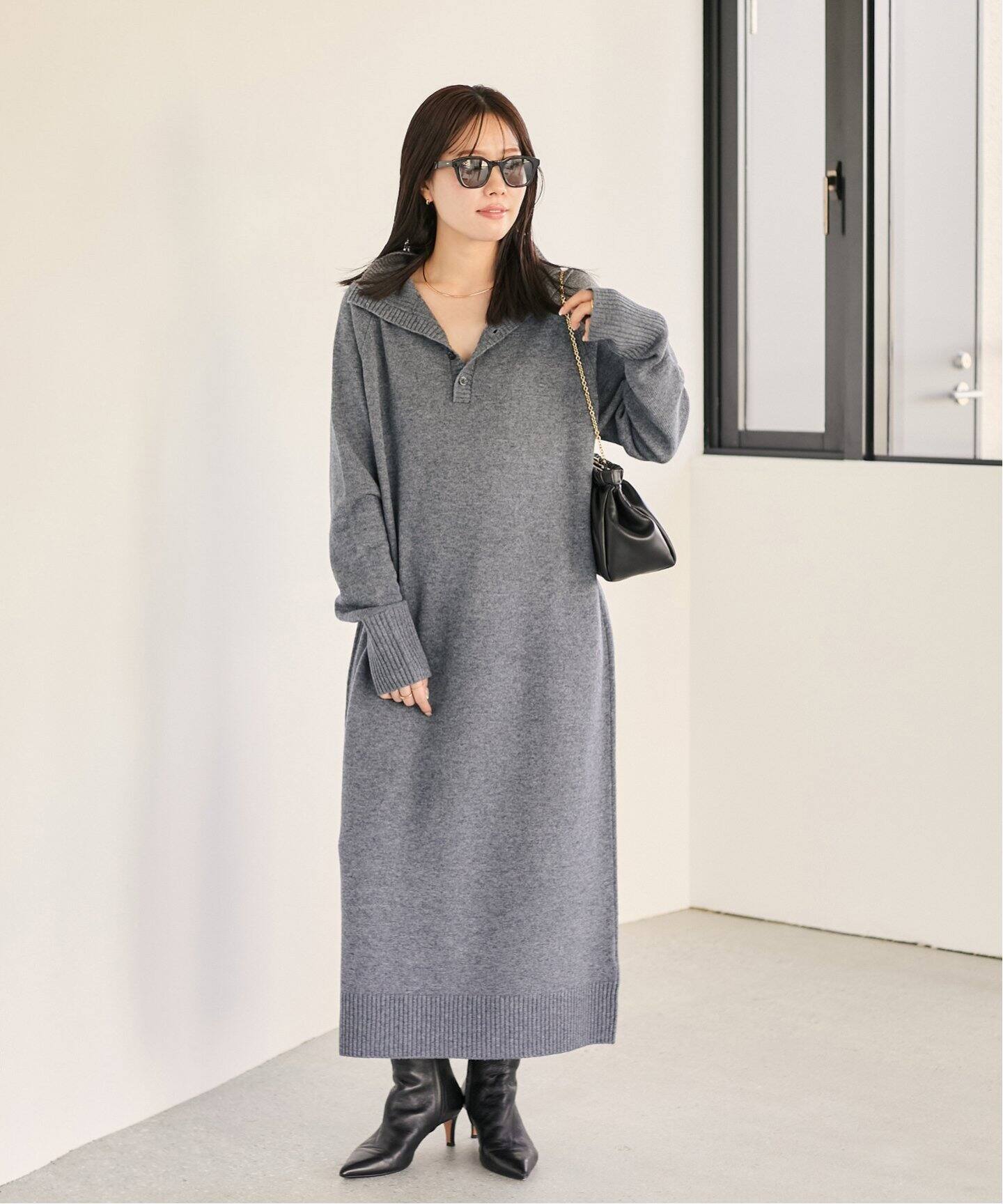 カシミヤコン 2WAY H/N ワンピース（ワンピース）｜Plage（プラージュ  