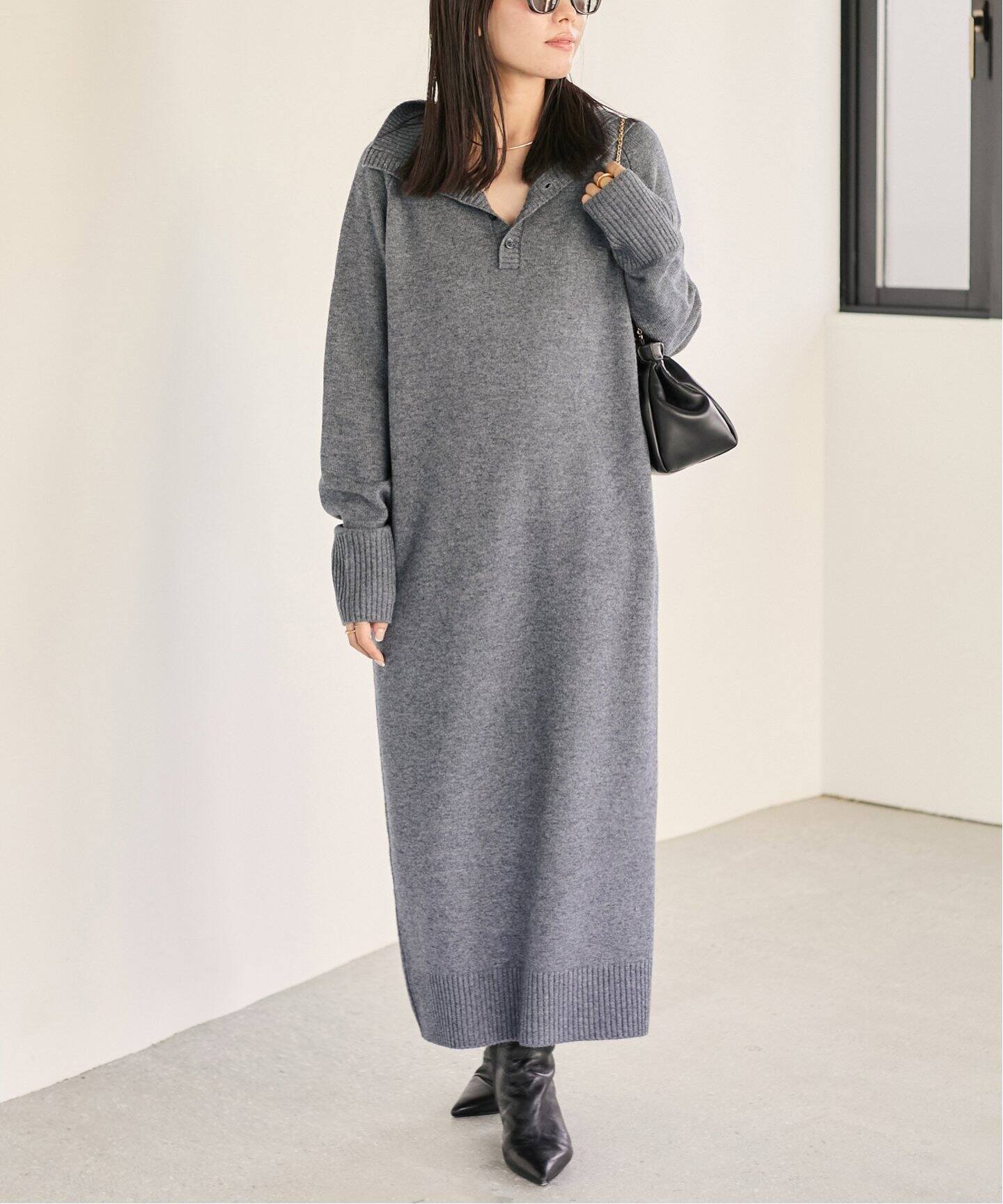 カシミヤコン 2WAY H/N ワンピース（ワンピース）｜Plage（プラージュ  