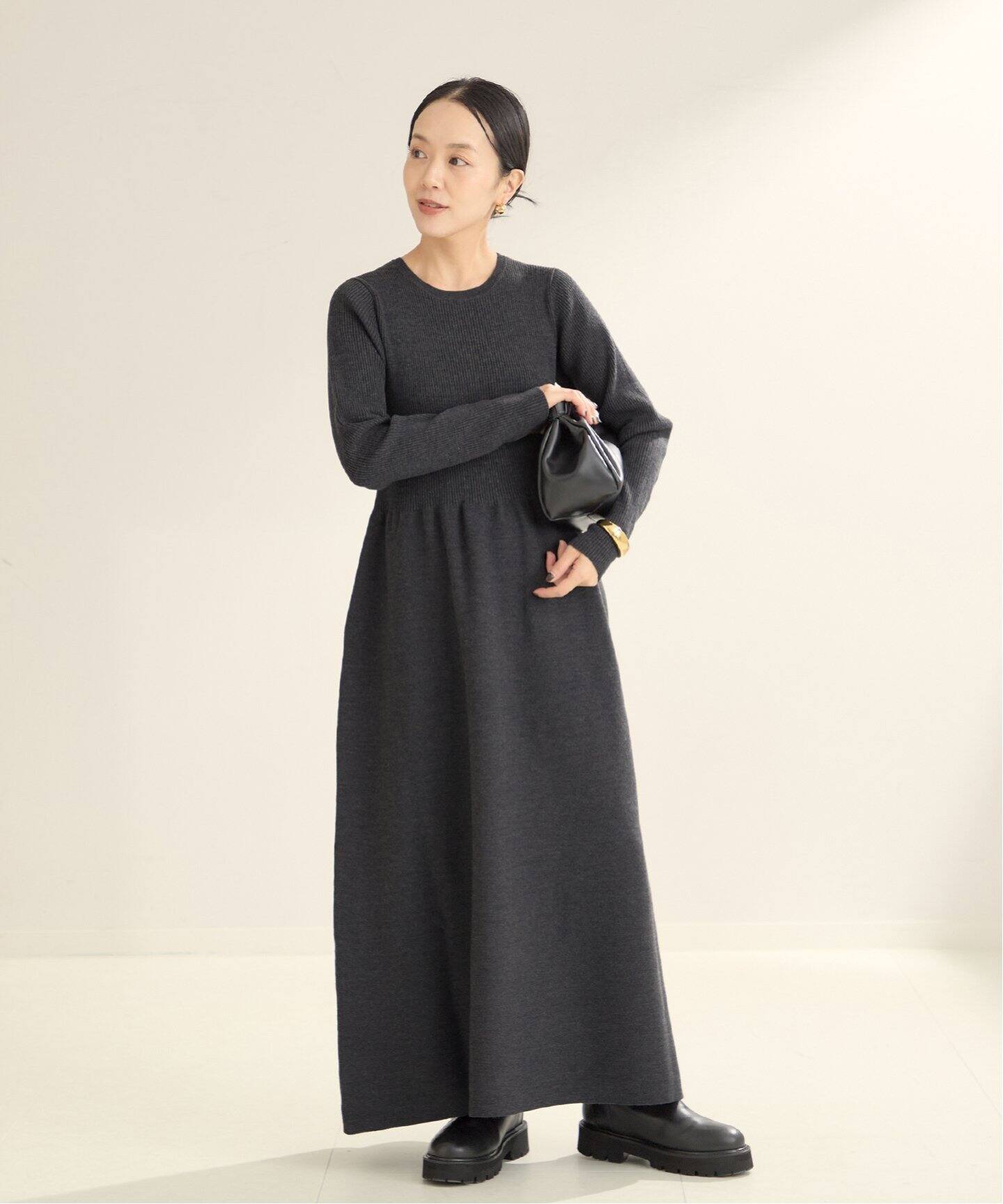 rib combi ニット ドレス（ワンピース）｜Plage（プラージュ）の通販  