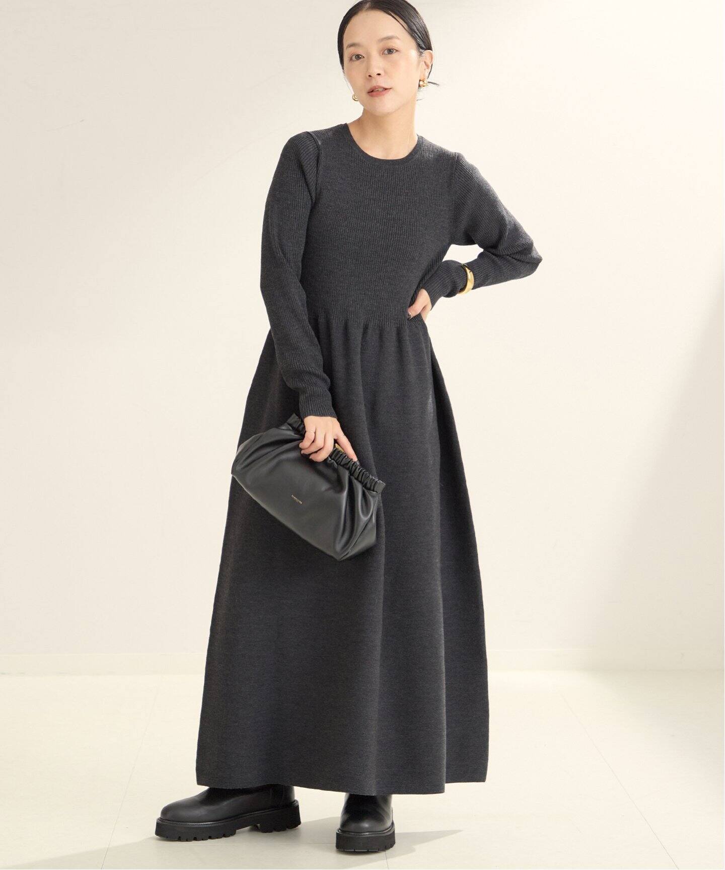 rib combi ニット ドレス（ワンピース）｜Plage（プラージュ）の通販  