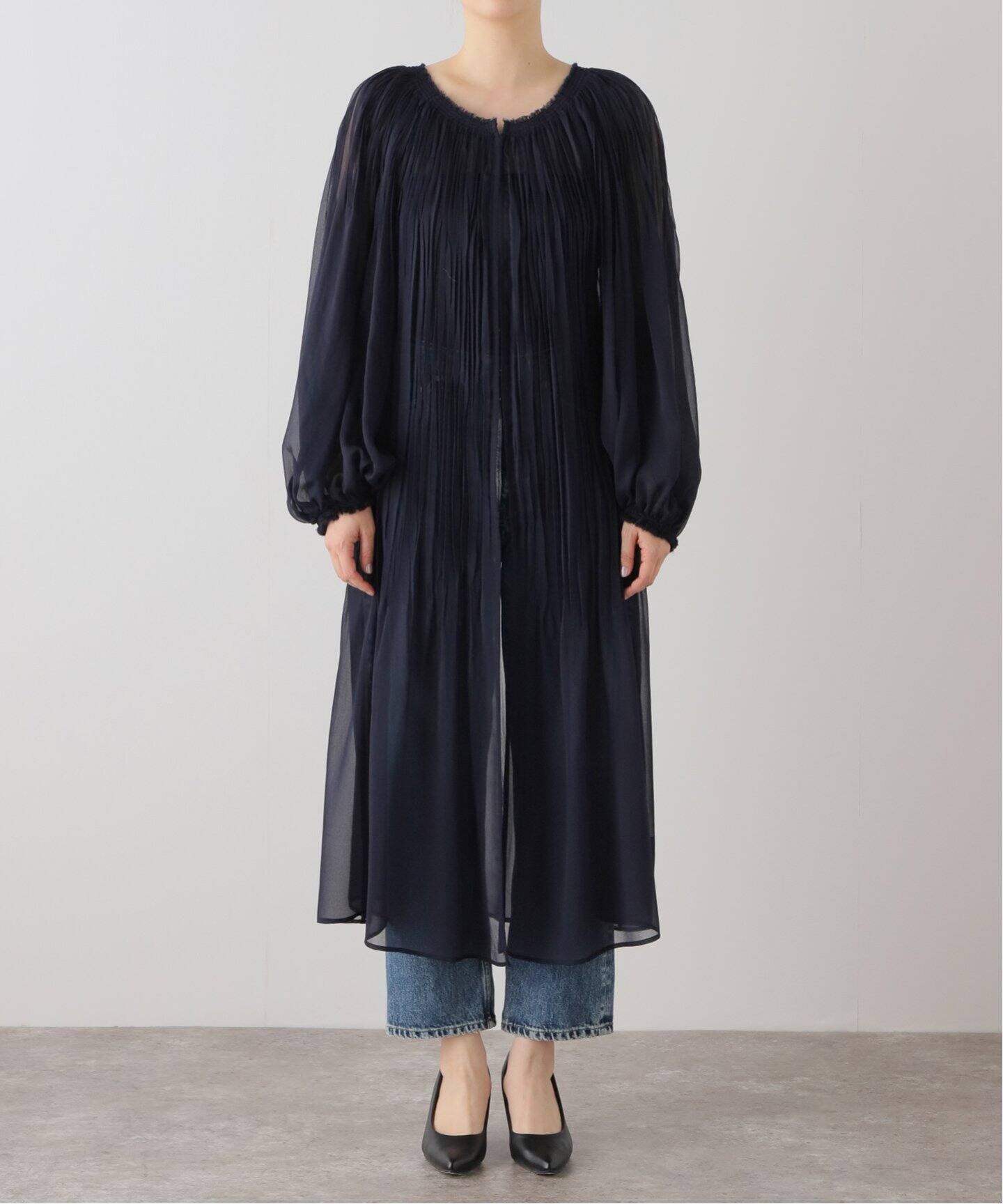 SHEER PLEATS LONG ドレス（ワンピース）｜Plage（プラージュ 