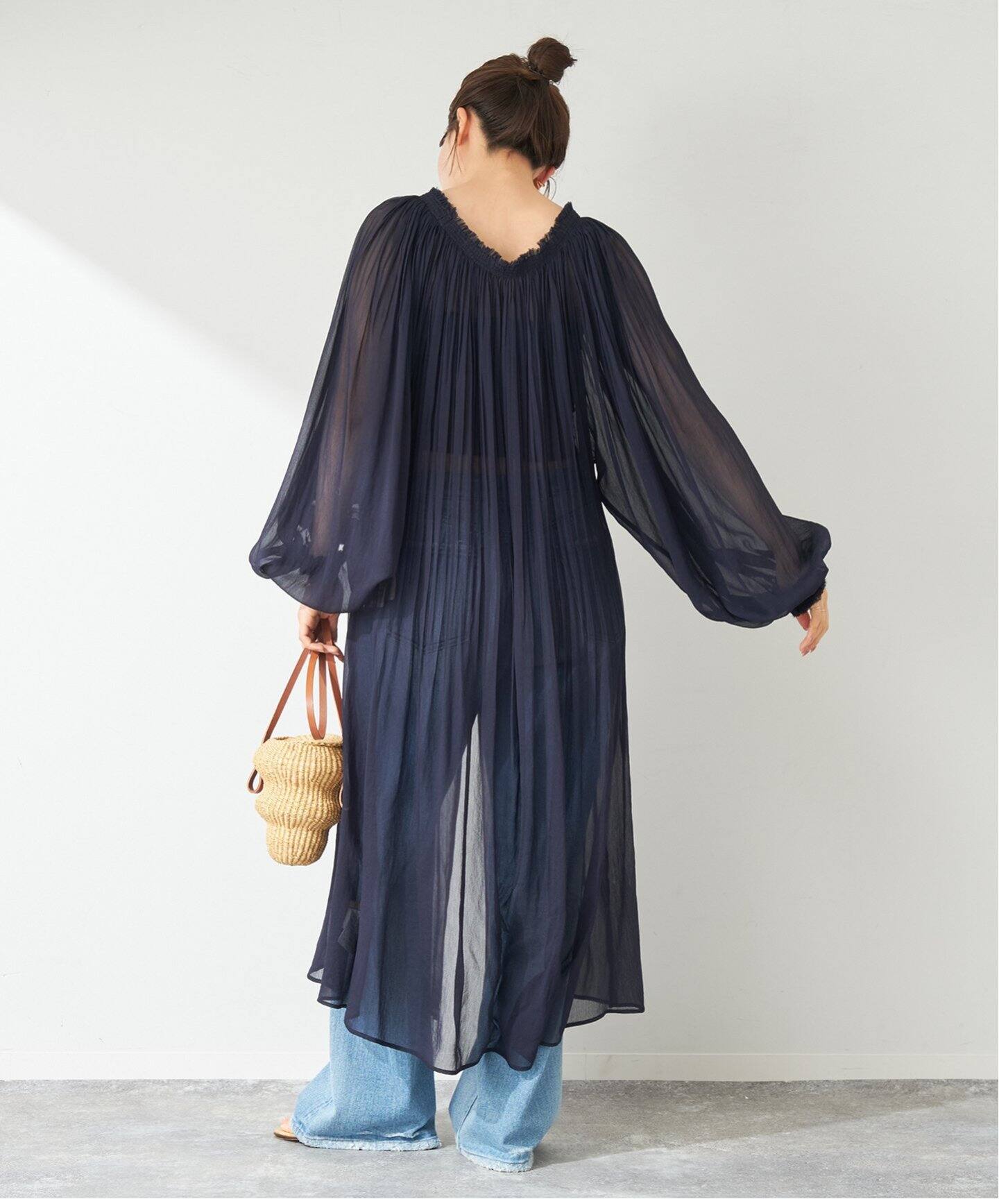 SHEER PLEATS LONG ドレス（ワンピース）｜Plage（プラージュ 