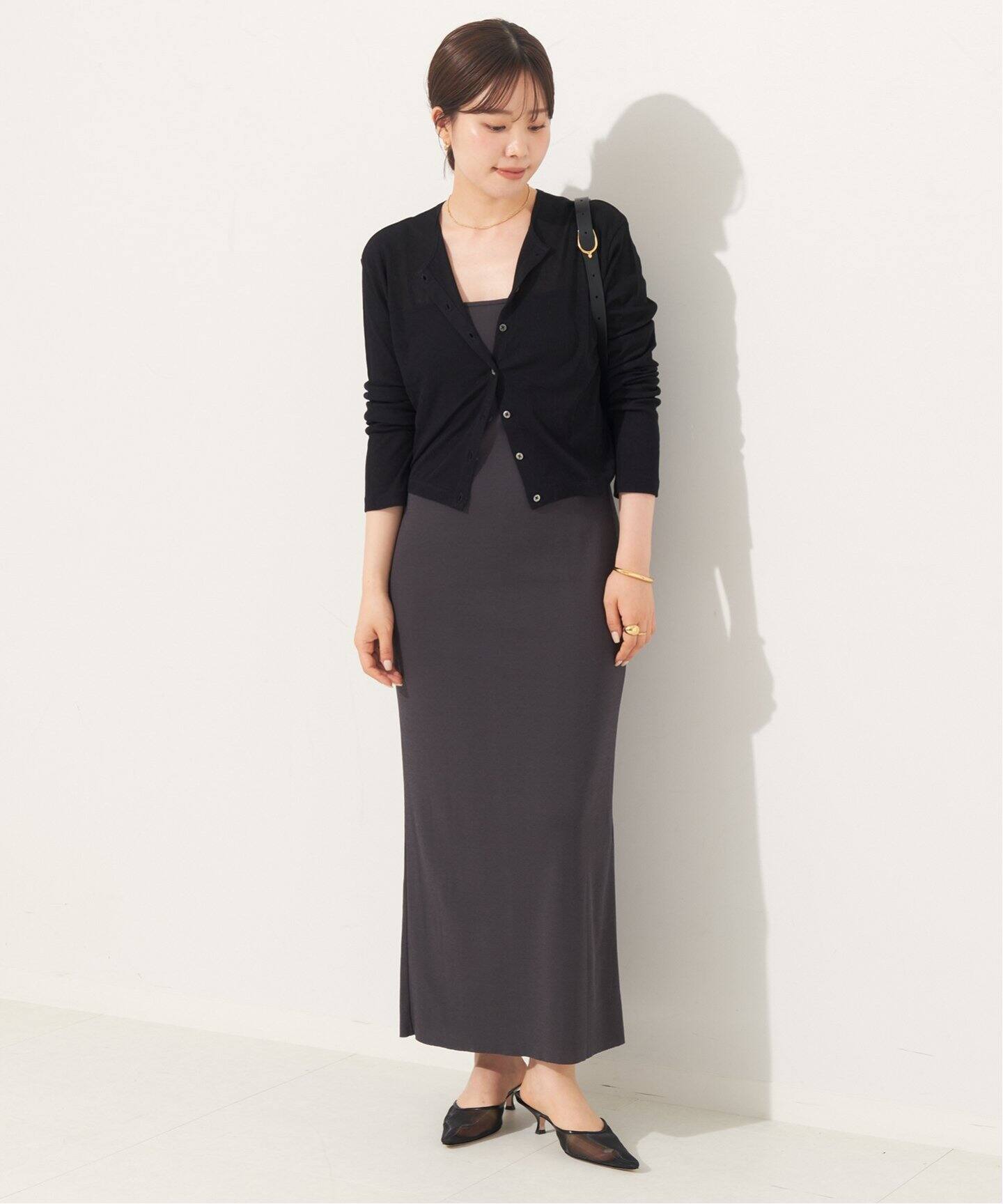 plage TWキャミワンピース ブラック plage（プラージュ）の「TWキャミワンピース◇（ワンピース