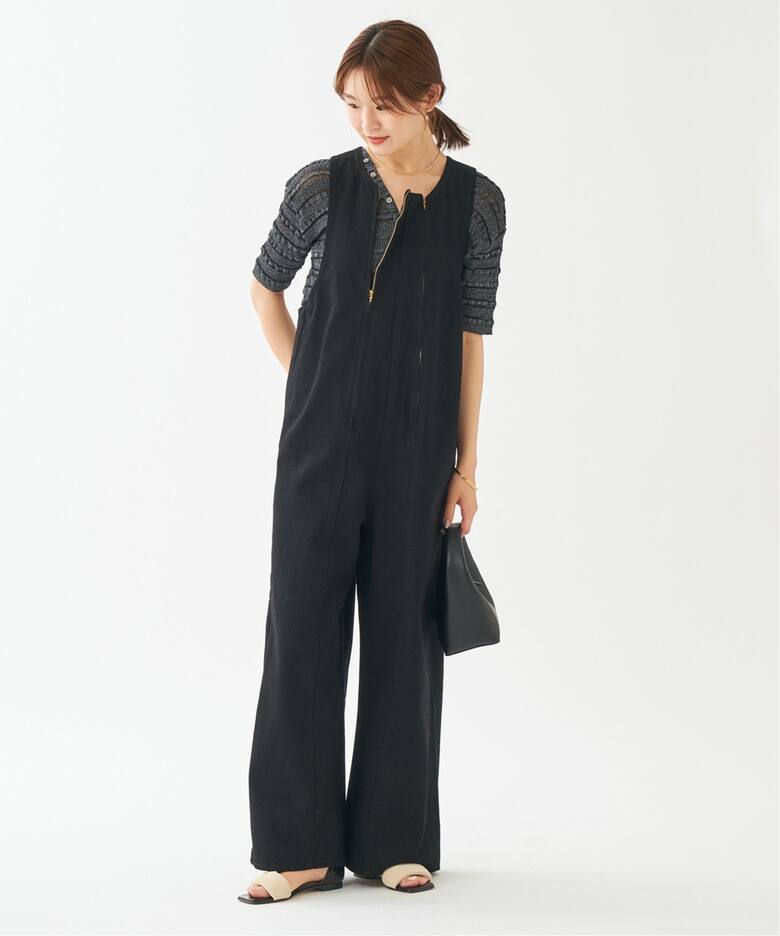 CURRENTAGE/カレンテージ 別注 W ZIP サロペット（サロペット 