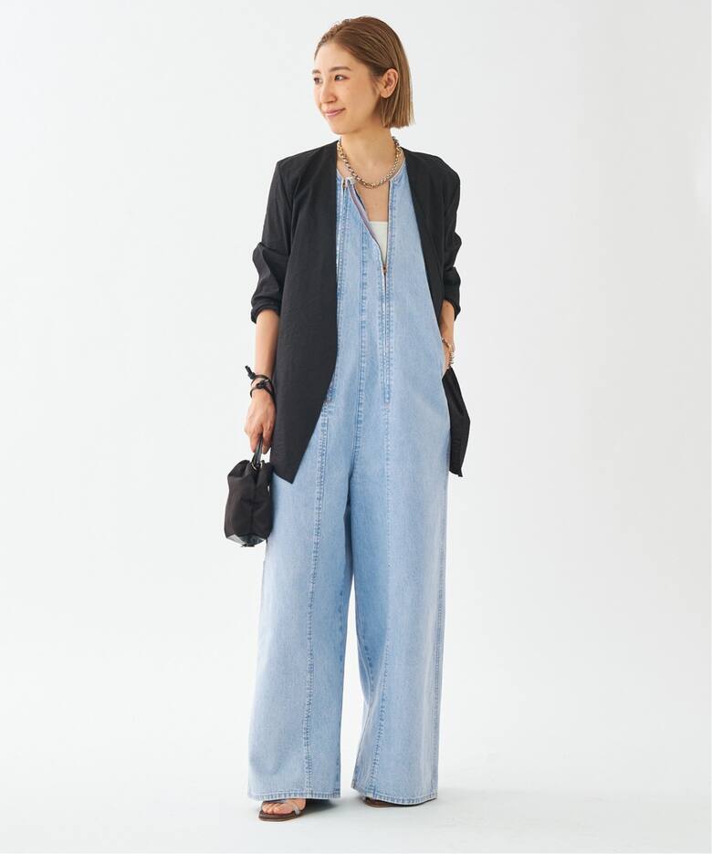 CURRENTAGE/カレンテージ 別注 W ZIP サロペット（サロペット 