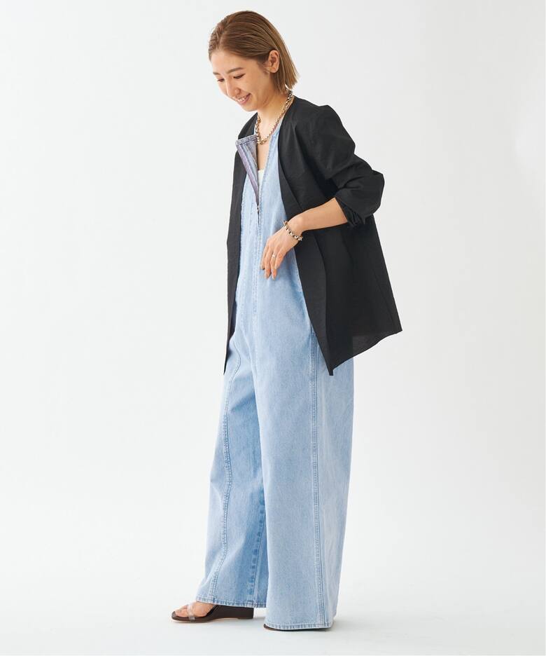 CURRENTAGE/カレンテージ 別注 W ZIP サロペット（サロペット 