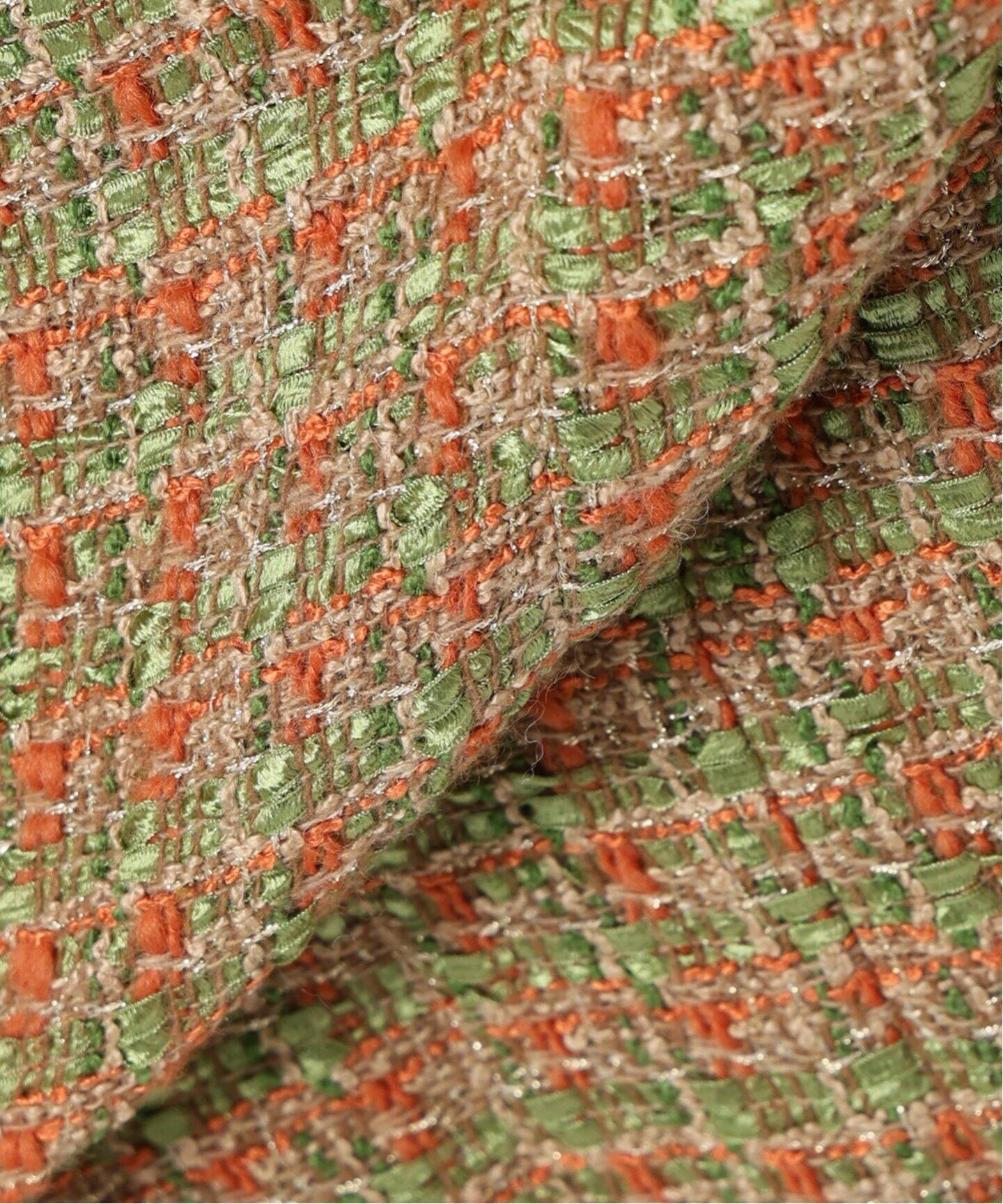 ミックスツイードウエストシェイプワンピース（ワンピース）｜VERMEIL