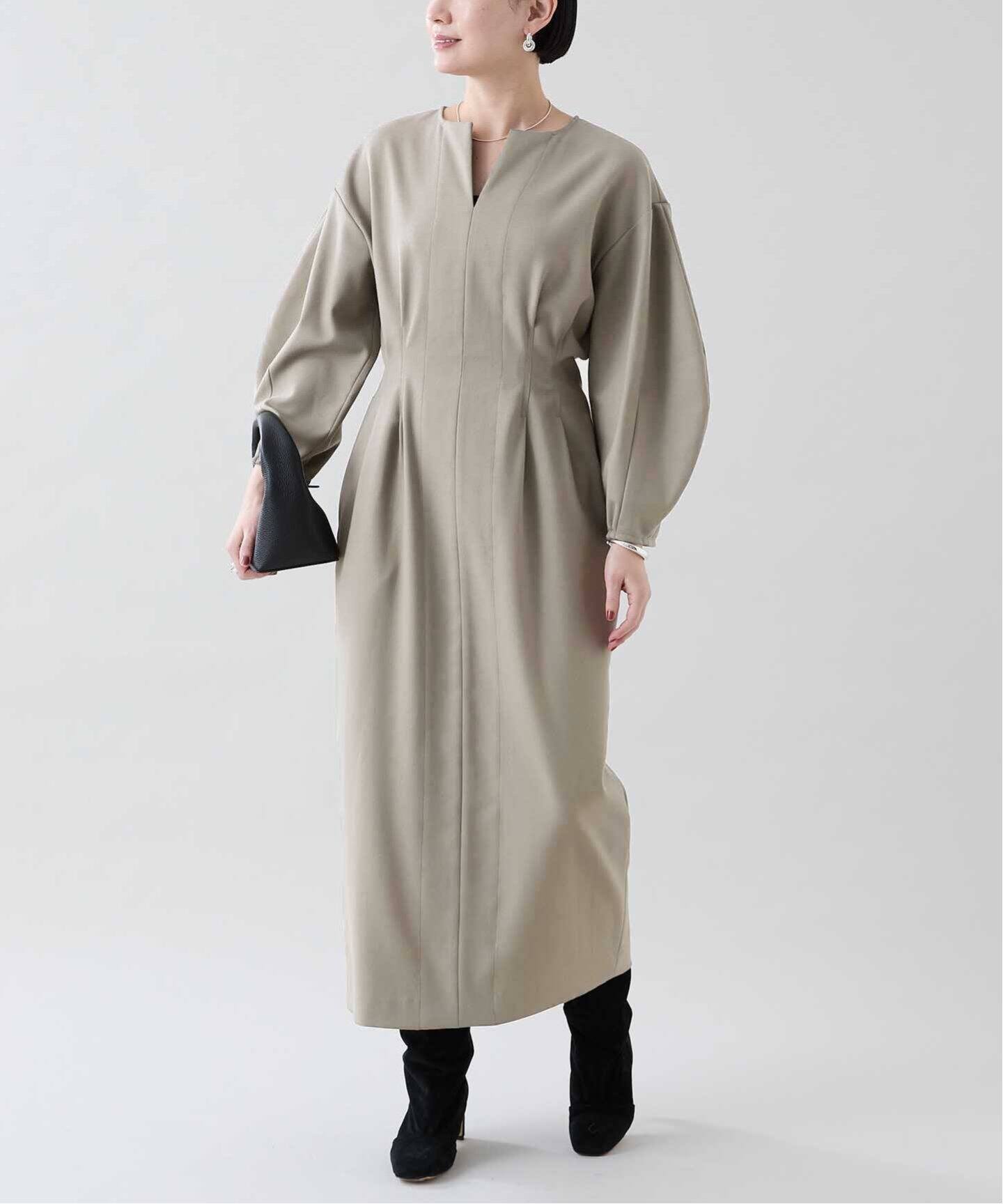 P/Ryツイルウエストシェイプワンピース（ワンピース）｜VERMEIL par  