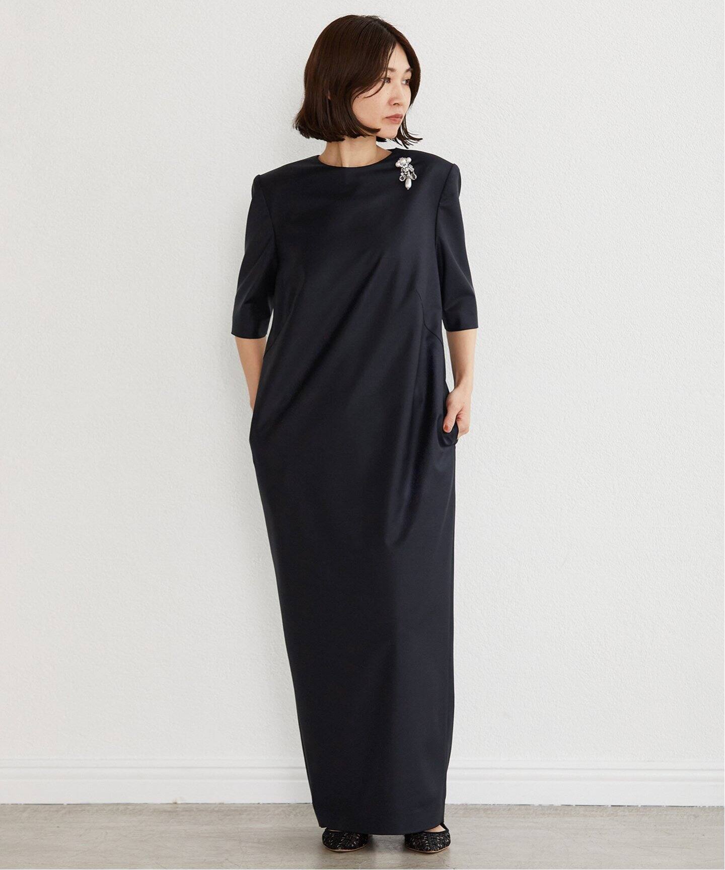 TAKASHI IKEDA x VERMEIL パッドショルダーワンピース（ワンピース 