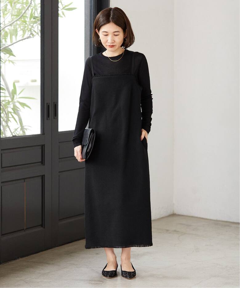 IENA ツイード キャミワンピース IENA☆ライトツイードキャミ  