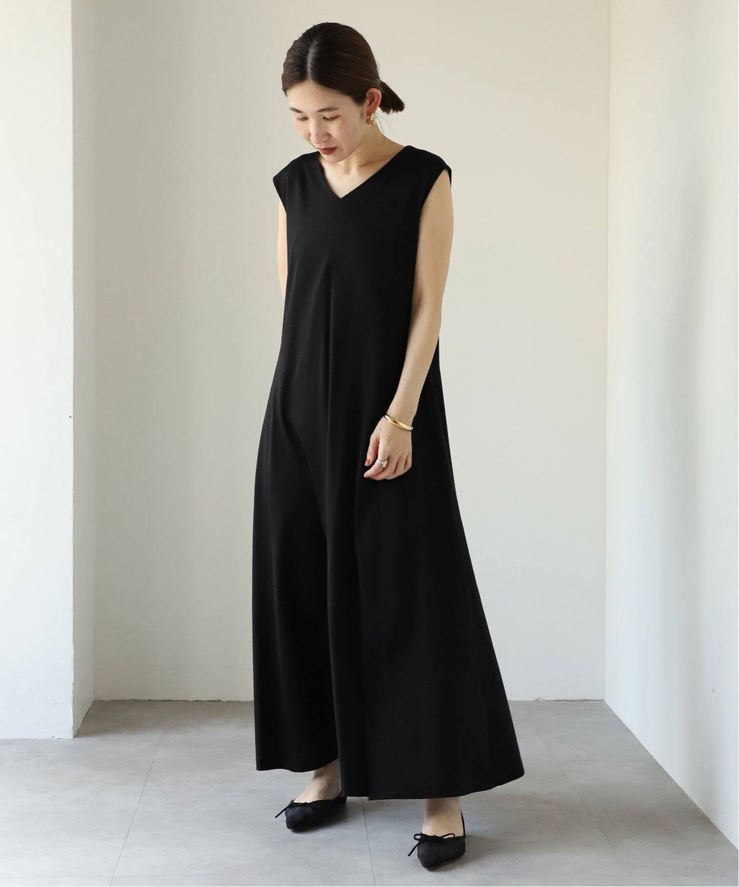 プレーティング天竺 フレアーワンピース（ワンピース）｜VERMEIL par  