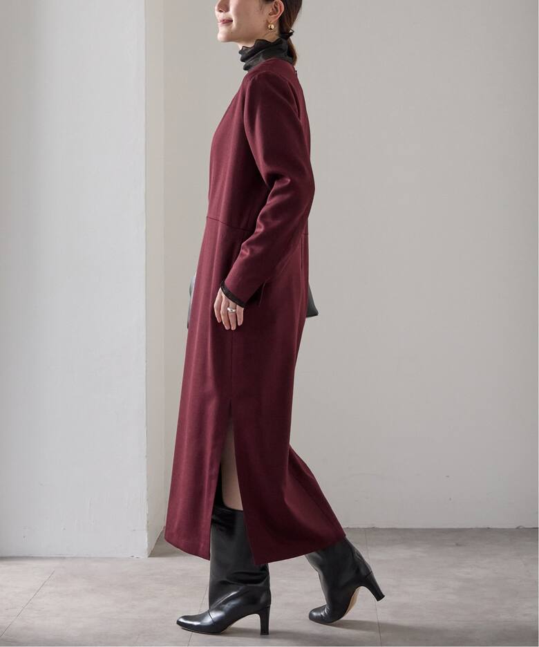 クリアウールVネックワンピース（ワンピース）｜VERMEIL par iena  