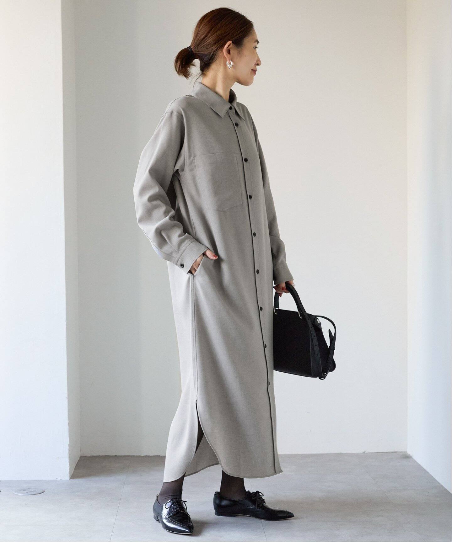 ロングシャツワンピース（シャツワンピース）｜VERMEIL par iena  
