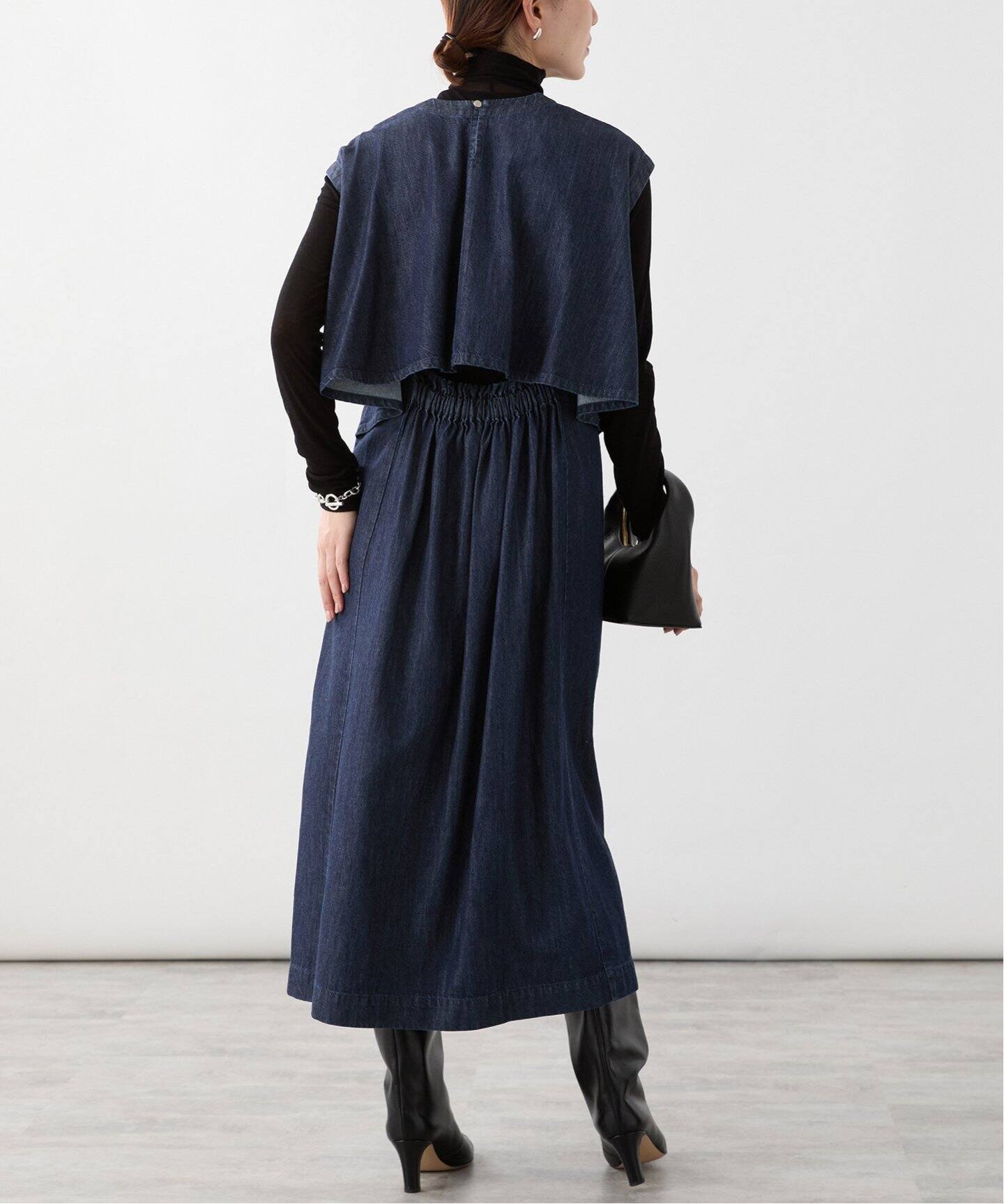 お値下げしました^_^ sacai スカーフ付デニムワンピース お値下げしました^_^ sacai スカーフ付デニムワンピース