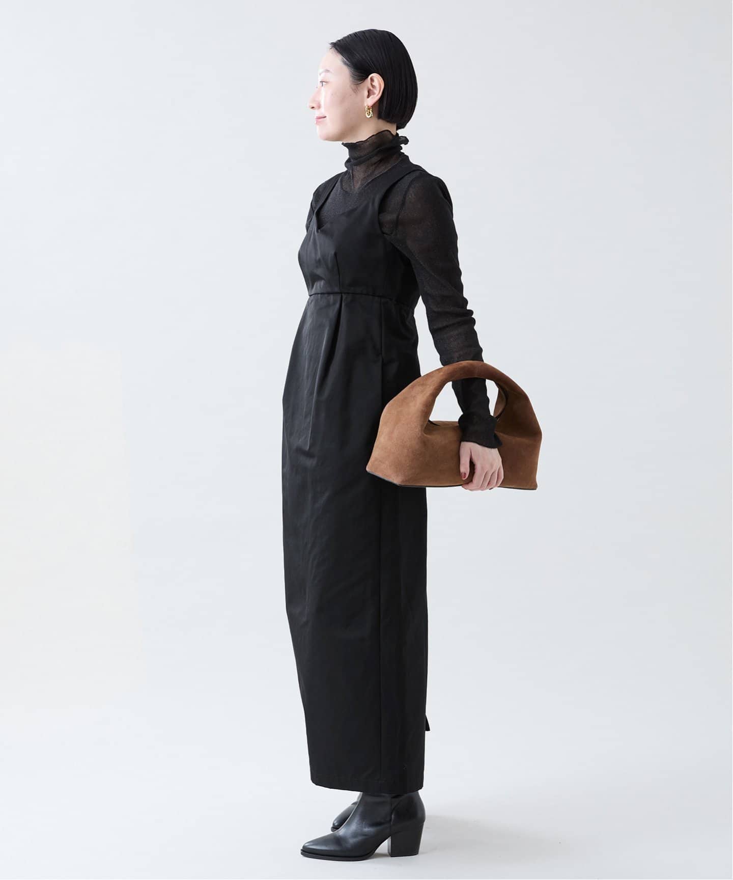 GALERIE VIE ウールナイロンワンピース今季2021年セール対象外 