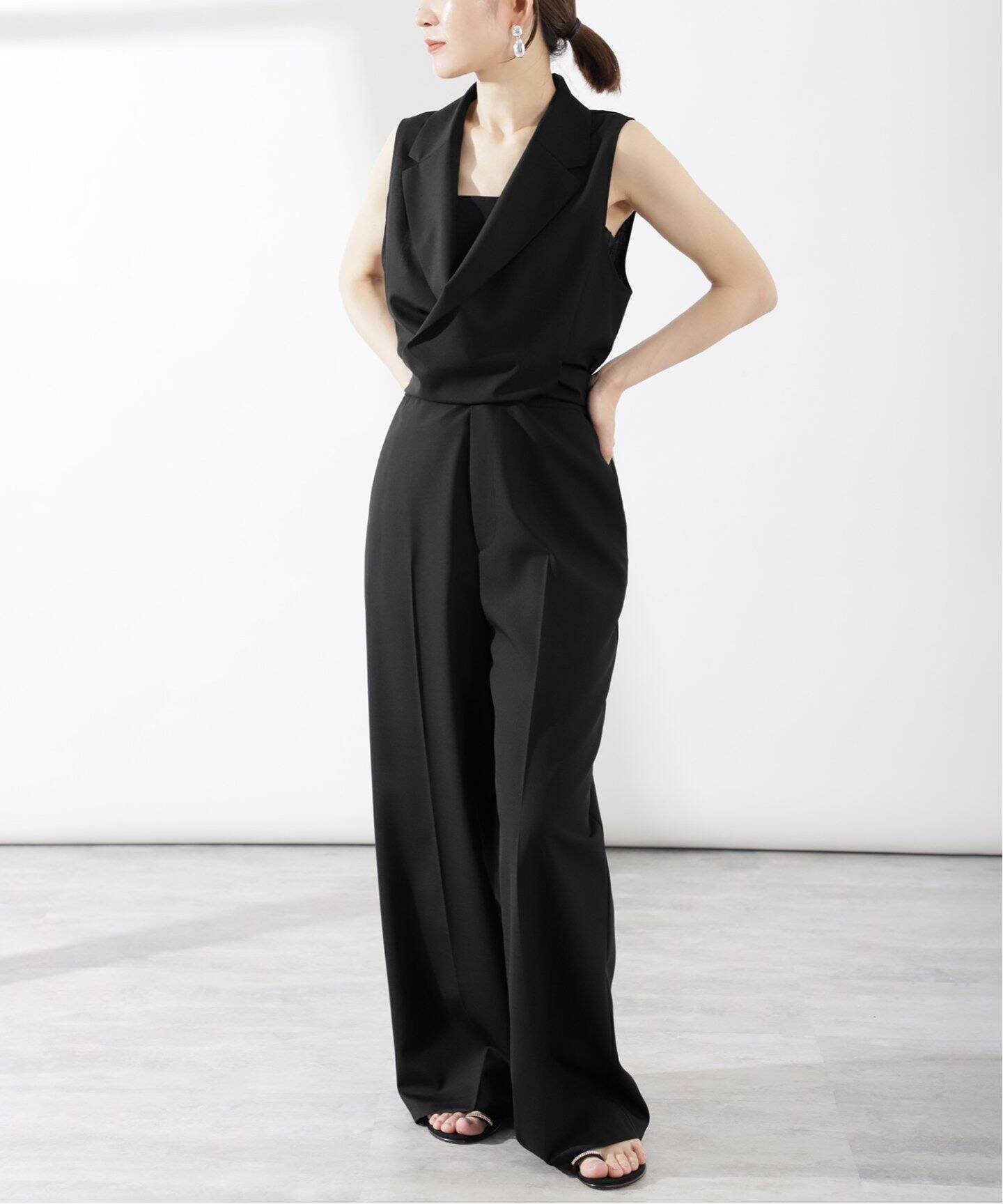 カシュクールオールインワン（つなぎ／オールインワン）｜VERMEIL par  