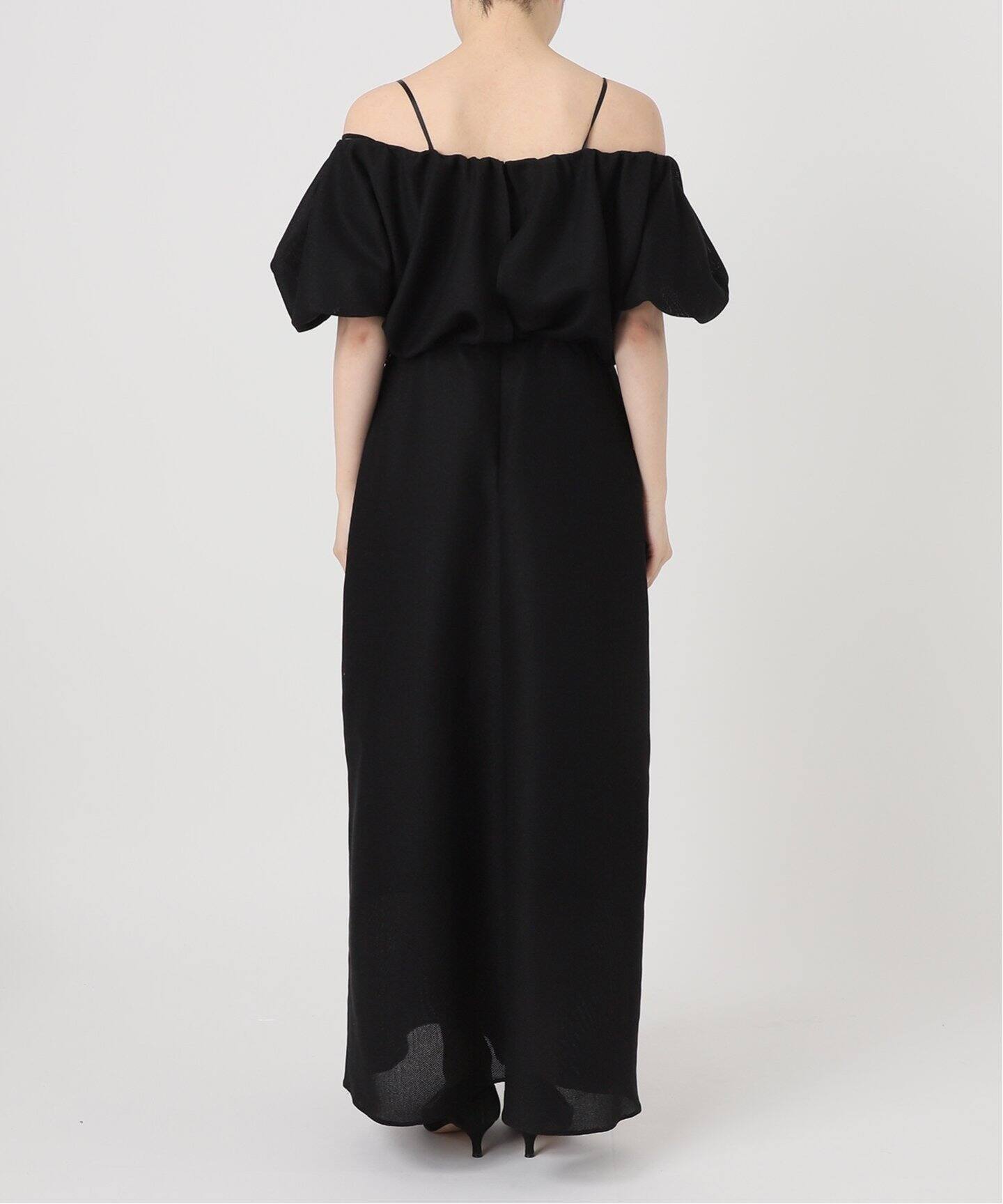 グ*ド様 ヴェルメイユパーイエナ　定番ワンピース　バルーンスリーブ 黒 ロングド bl-54118-black-1.jpg?v=