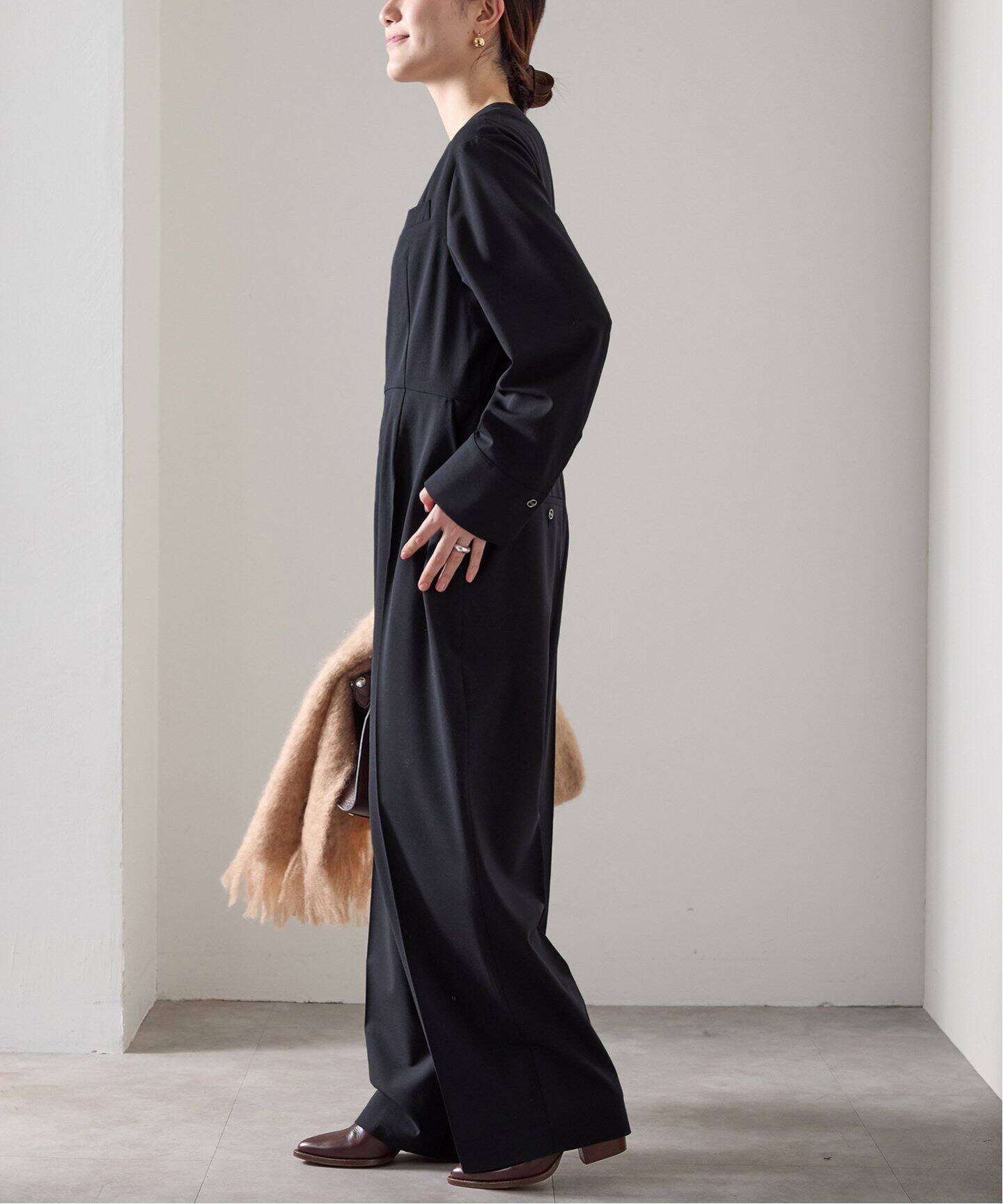 ストレッチ WOOLオールインワン（つなぎ／オールインワン）｜VERMEIL  