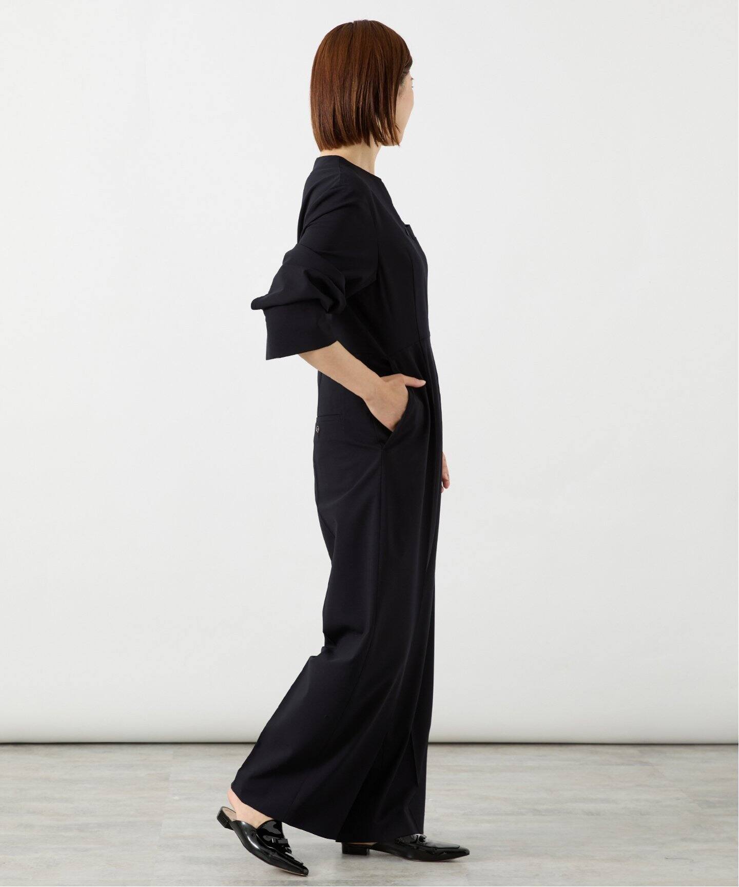 ストレッチ WOOLオールインワン（つなぎ／オールインワン  