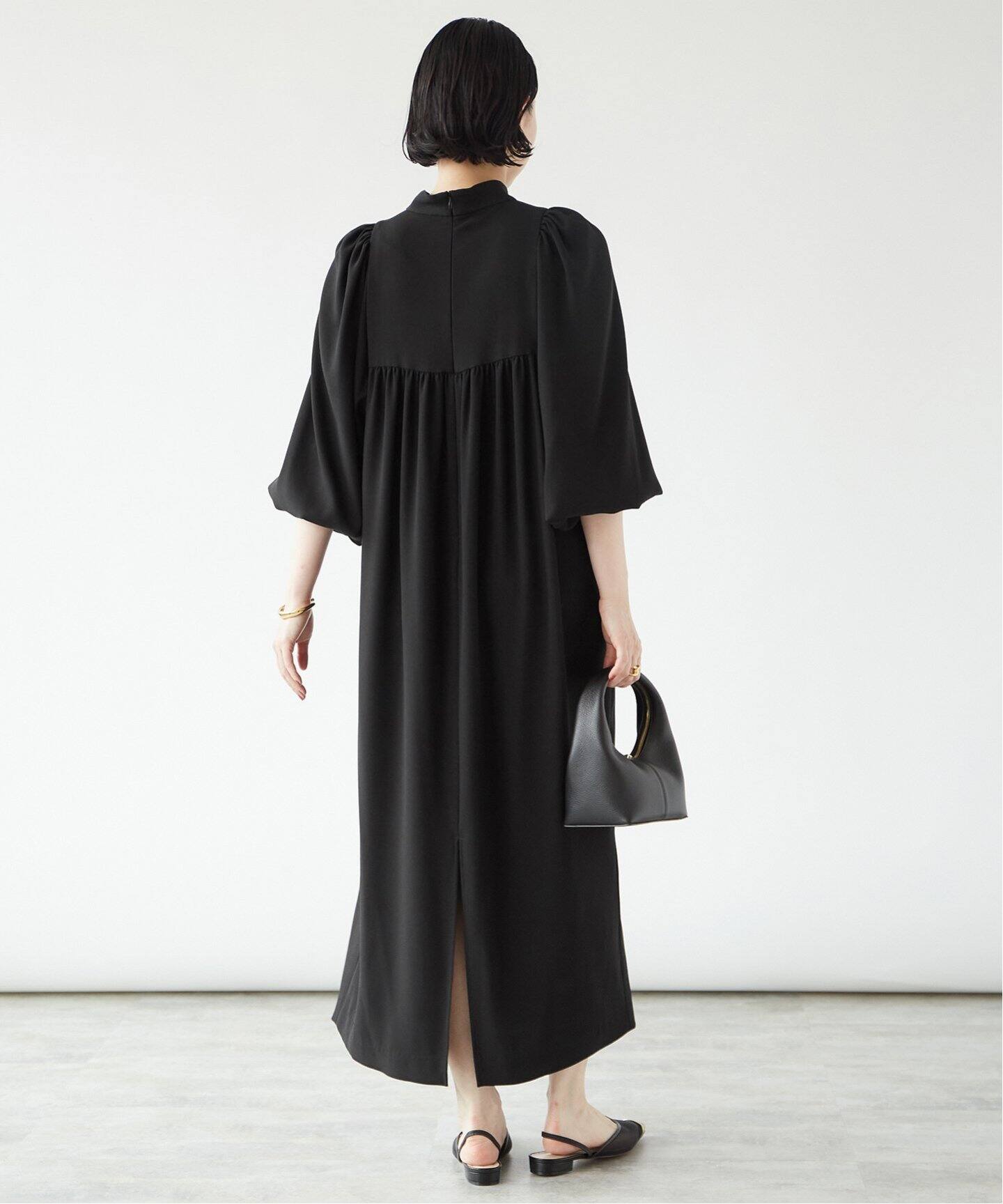 追加2》アセテートバックサテンジョーゼットワンピース（ワンピース  