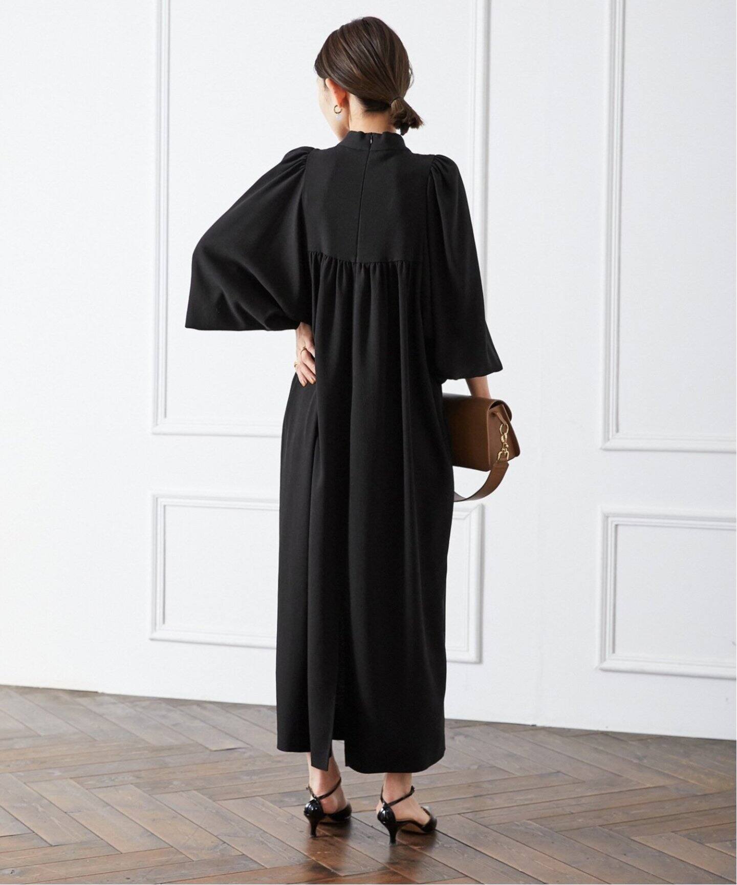 追加2》アセテートバックサテンジョーゼットワンピース（ワンピース  