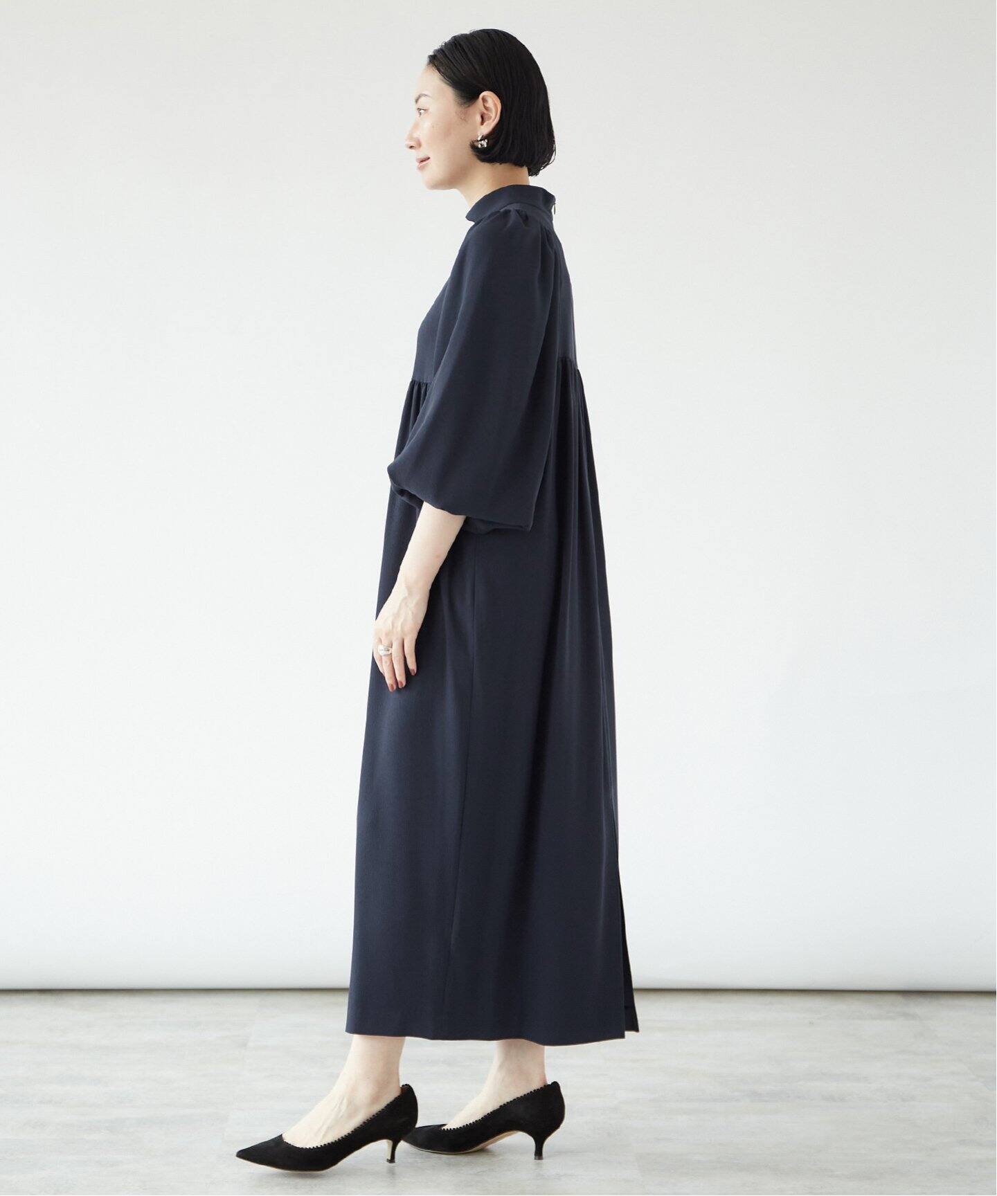 追加2》アセテートバックサテンジョーゼットワンピース（ワンピース  