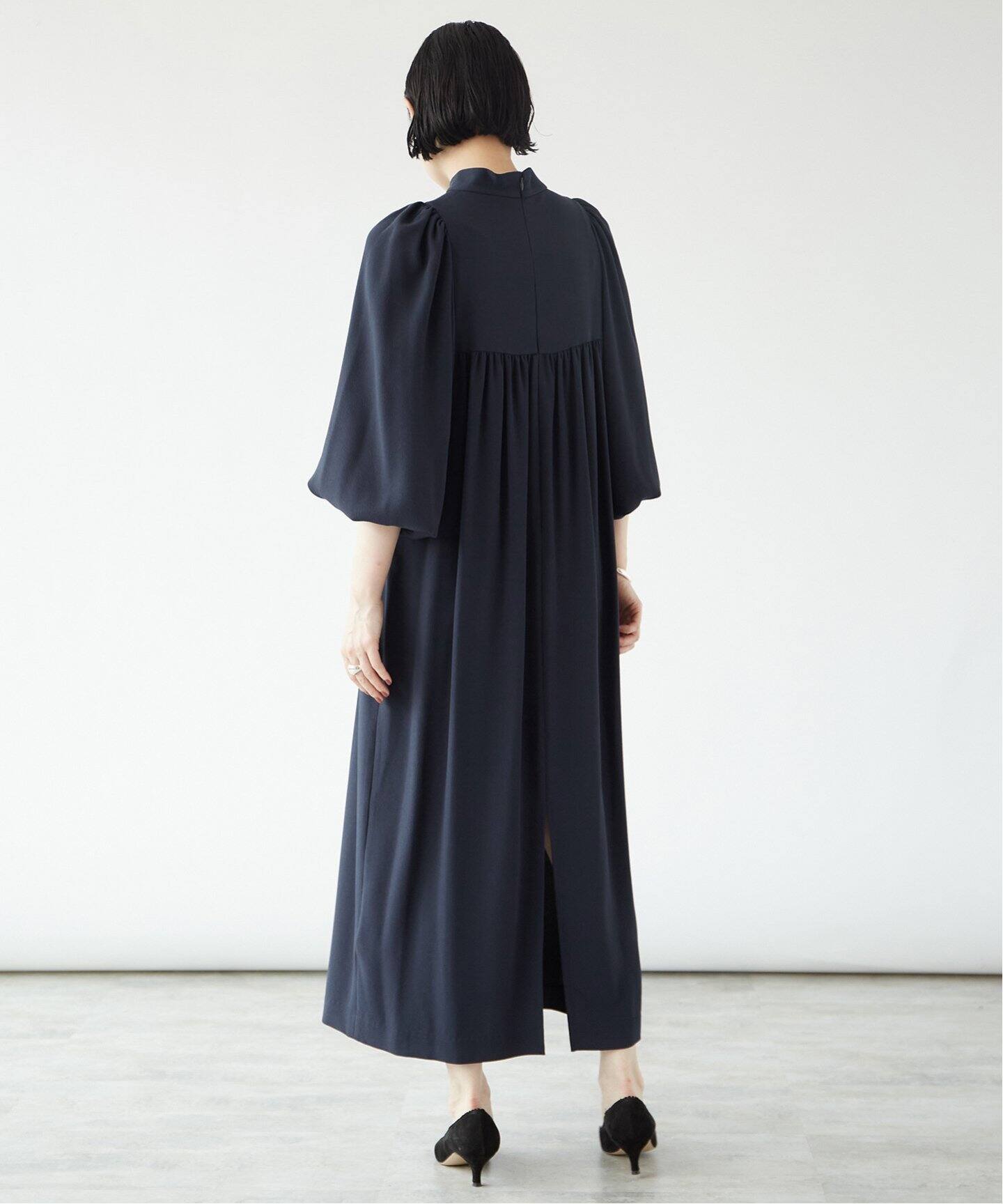 追加2》アセテートバックサテンジョーゼットワンピース（ワンピース  