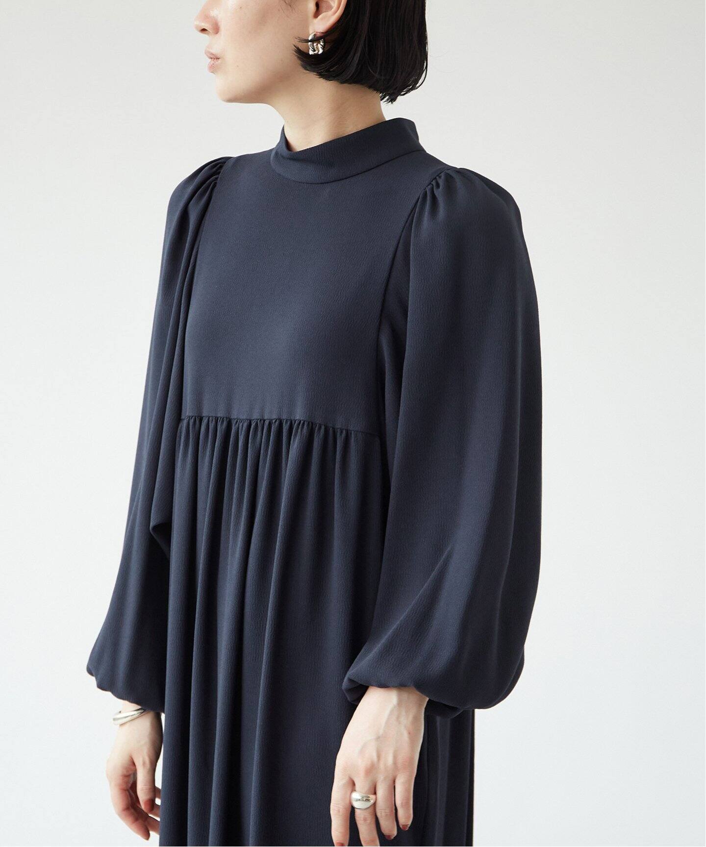 追加2》アセテートバックサテンジョーゼットワンピース（ワンピース  