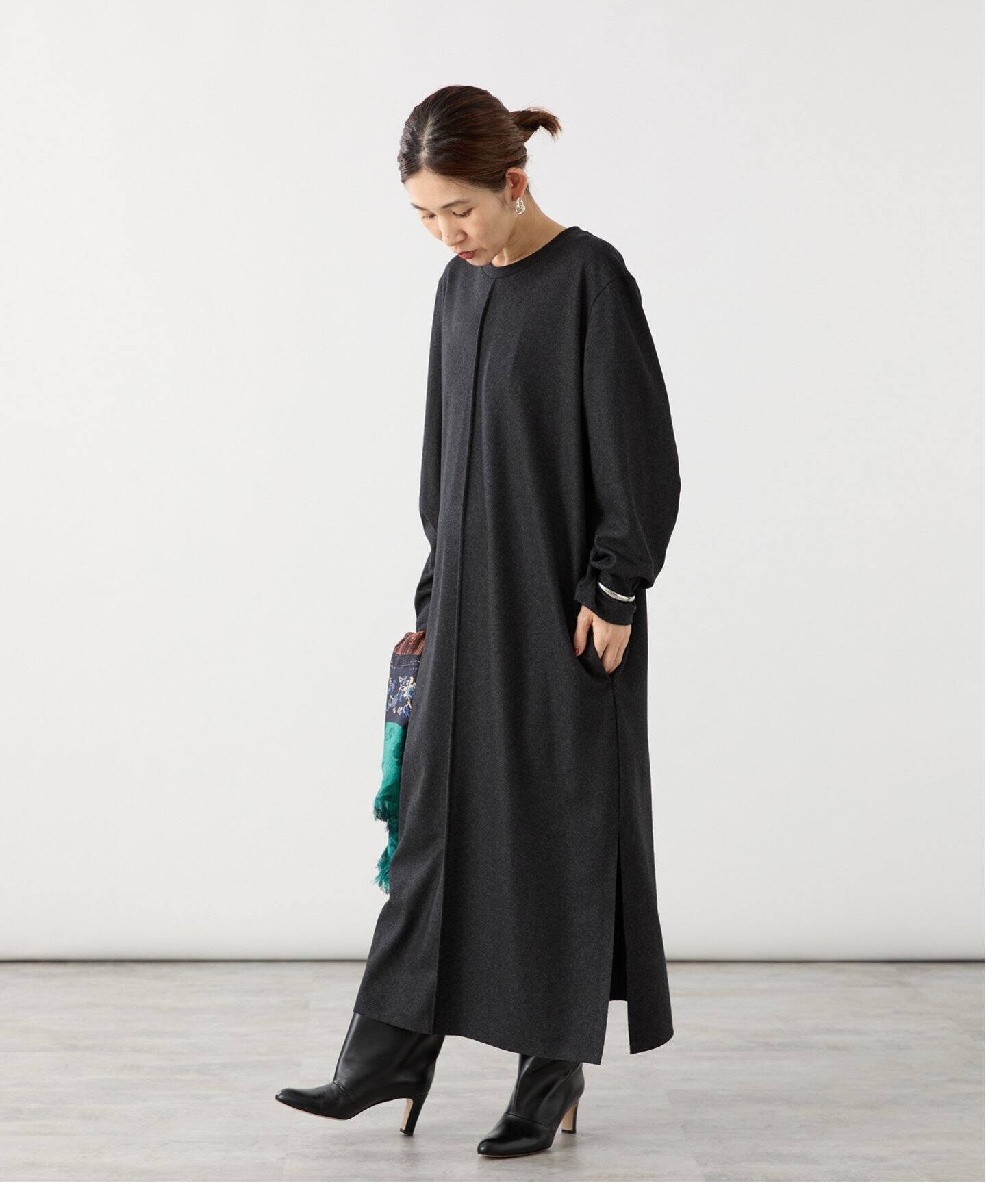 ATON（エイトン） Merino College Jersey ドレス OPAGCW0901 