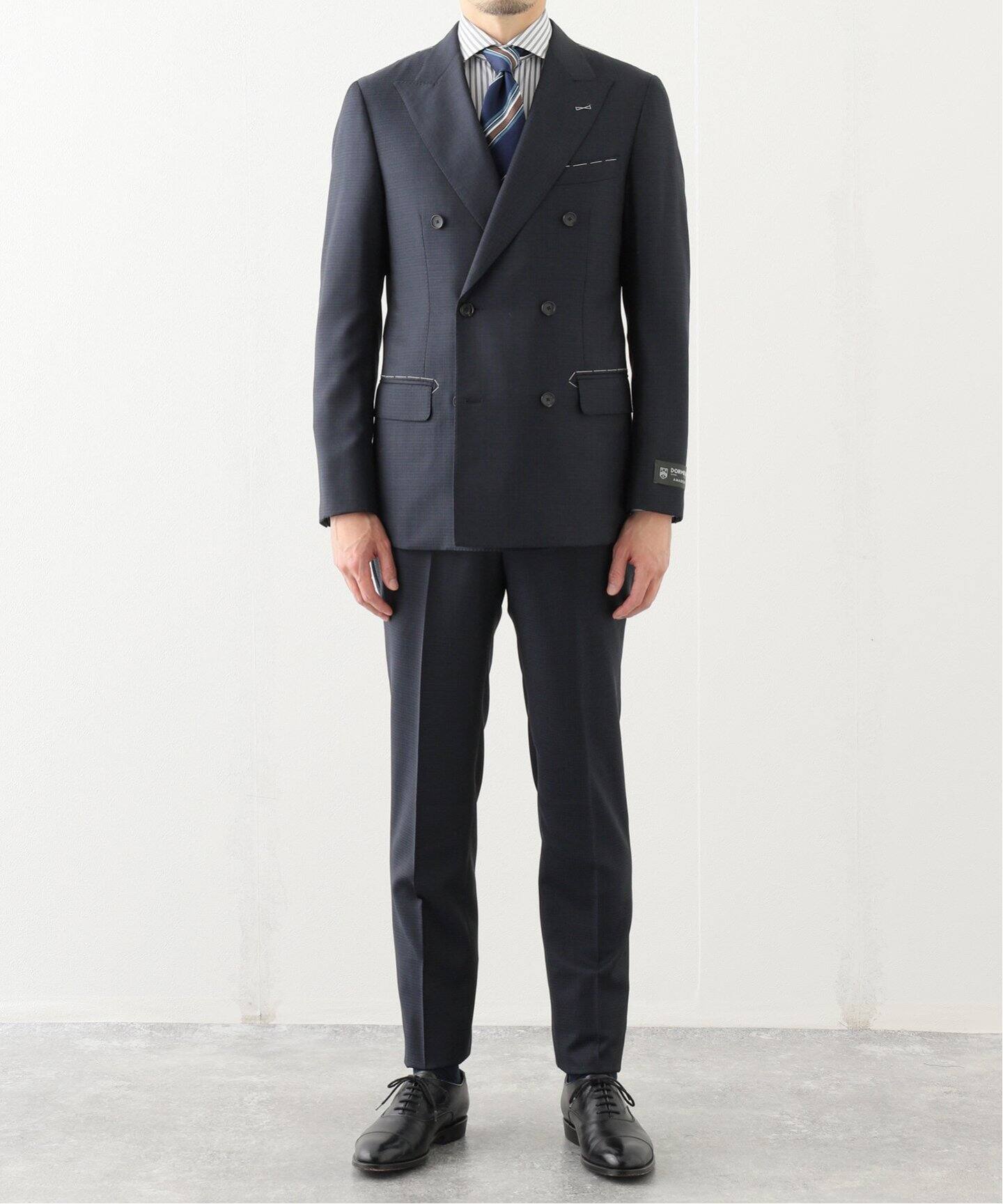 D.OLIVER ダブルブレスト 6ボタン スーツ DORMEUIL（スーツ 