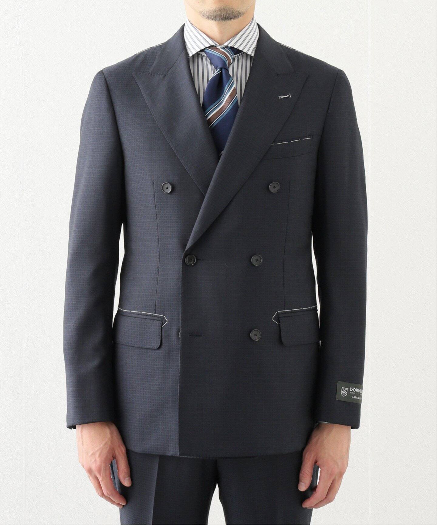 D.OLIVER ダブルブレスト 6ボタン スーツ DORMEUIL（スーツ 