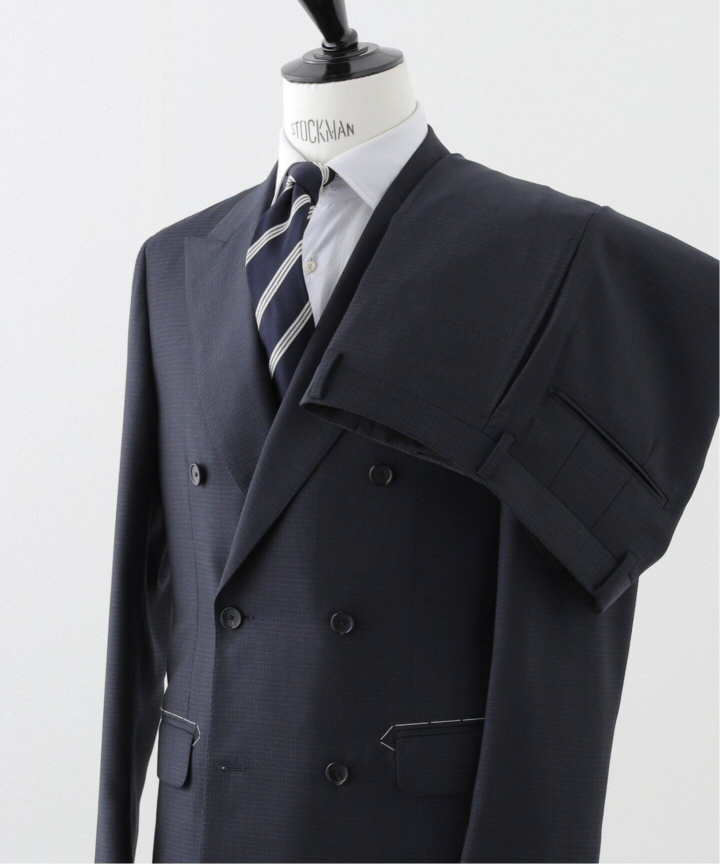 D.OLIVER ダブルブレスト 6ボタン スーツ DORMEUIL（スーツ 