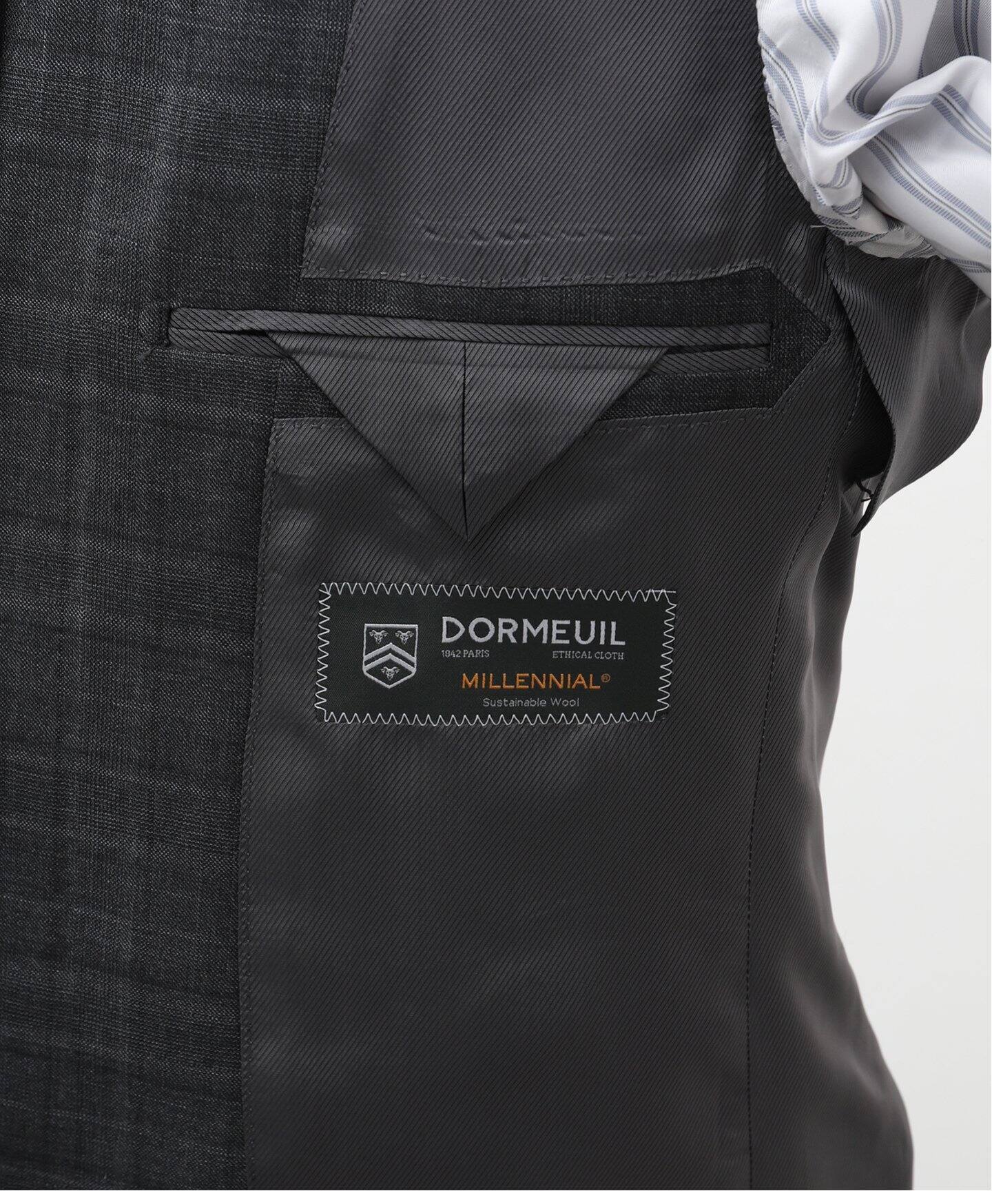 EDIFICE❎DORMEUIL スーツ DORMEUIL】D.OLIVER 3ボタン スーツ チェック（スーツ