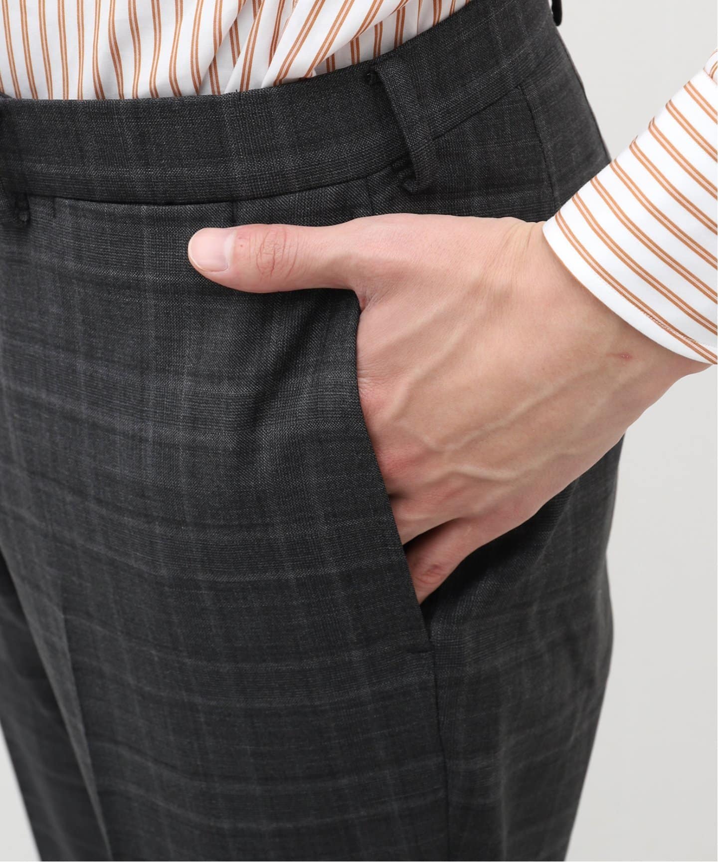 DORMEUIL】D.OLIVER 3ボタン スーツ チェック（スーツ