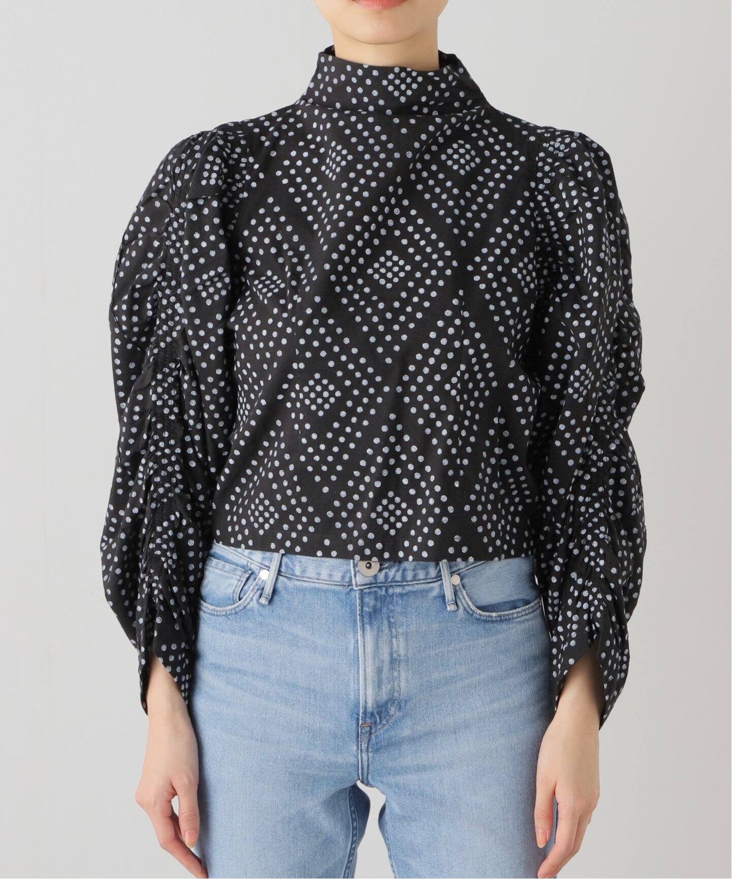 SEEALL GATHER SLEEVE TOP：ブラウス SEEALL / シーオール】GATHER SLEEVE TOP：ブラウス（シャツ