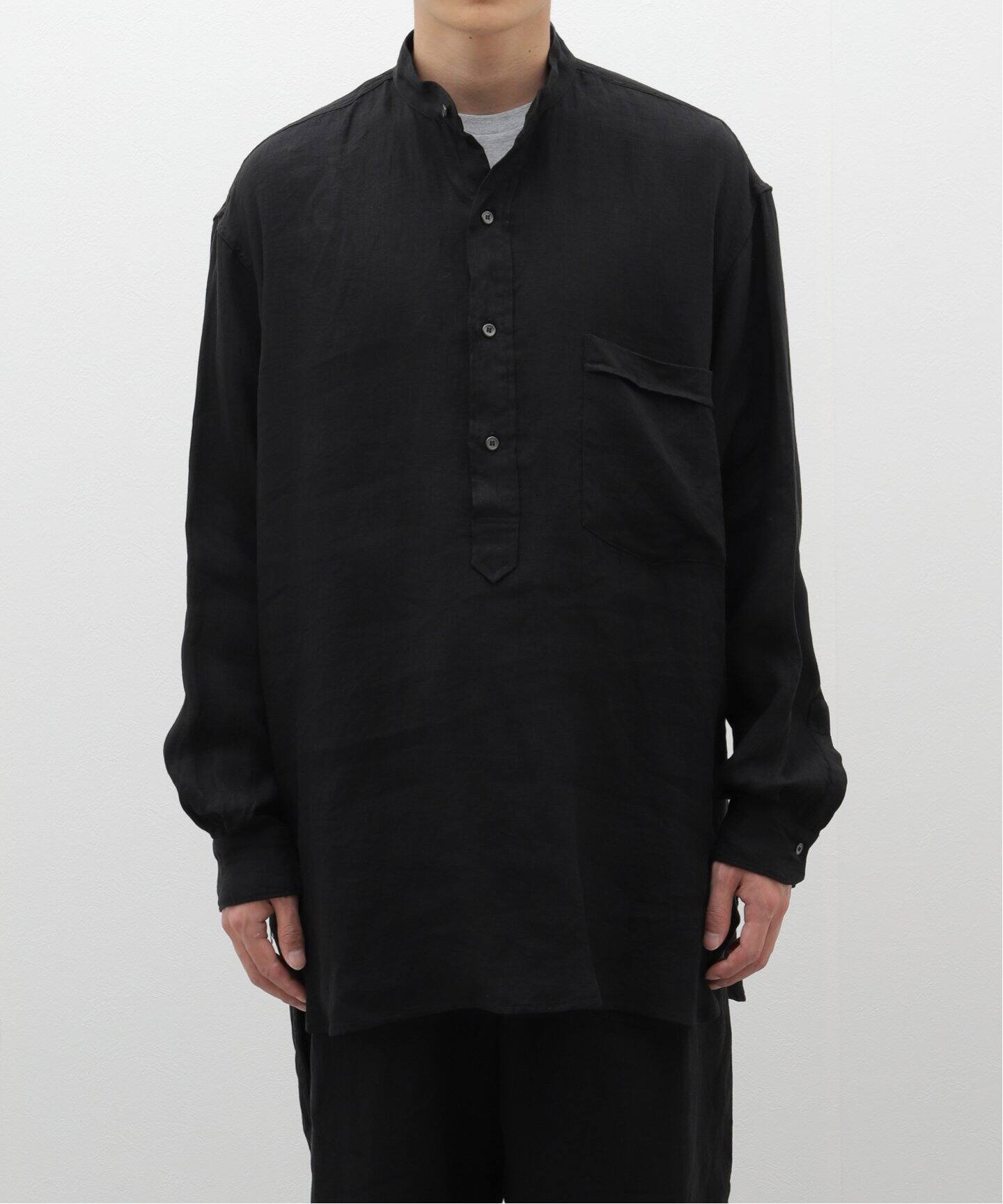 COMOLI / コモリ】リネンWクロス プルオーバーシャツ（シャツ  