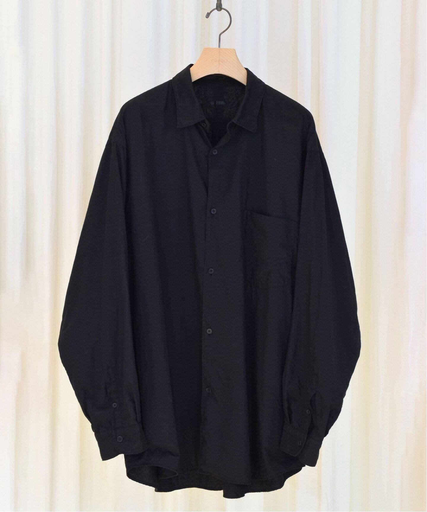 COMOLI / コモリ】KHADIコットンWレイヤー コモリシャツ（シャツ 