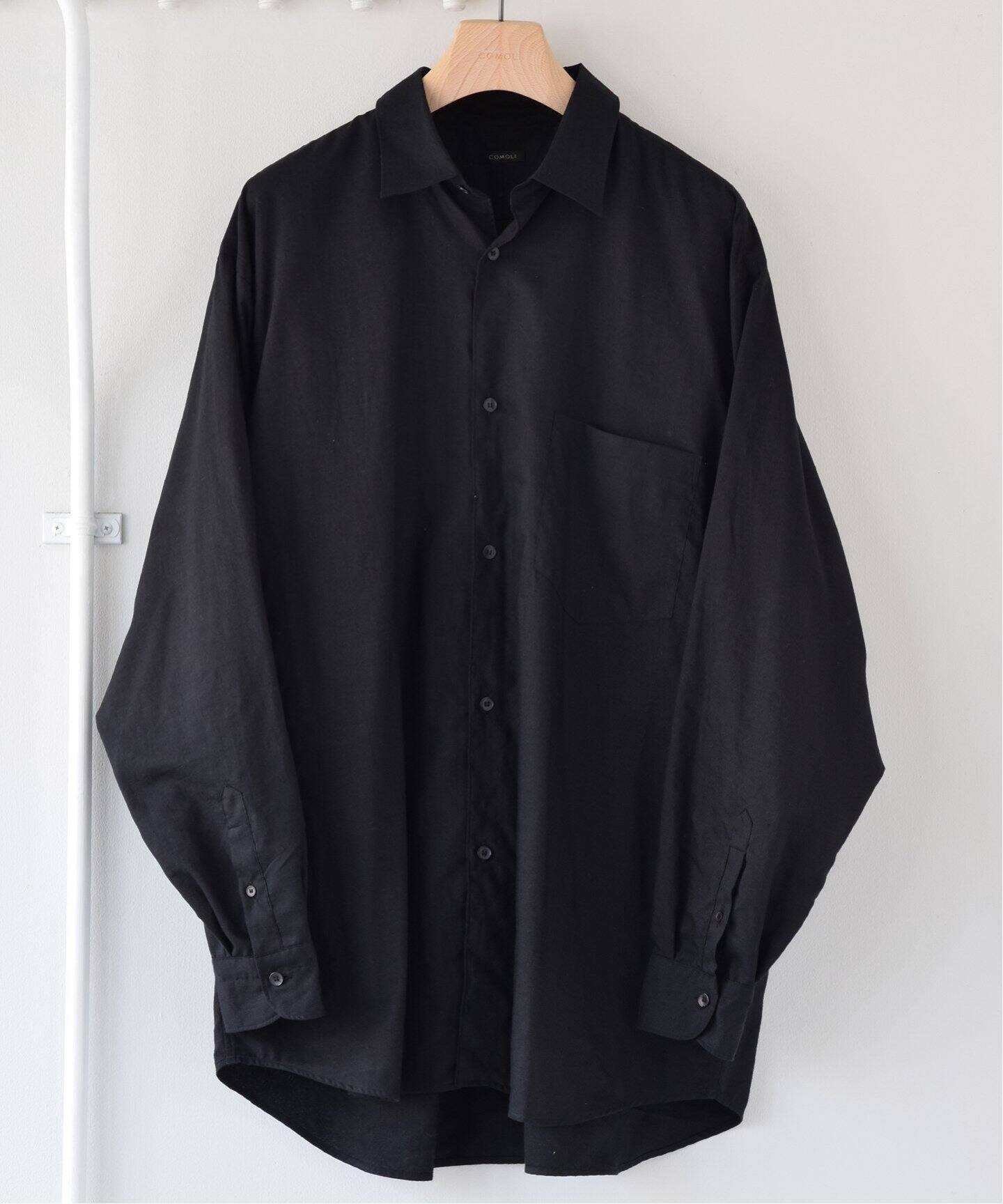 COMOLI / コモリ】KHADIコットン コモリシャツ（シャツ／ブラウス）｜L 