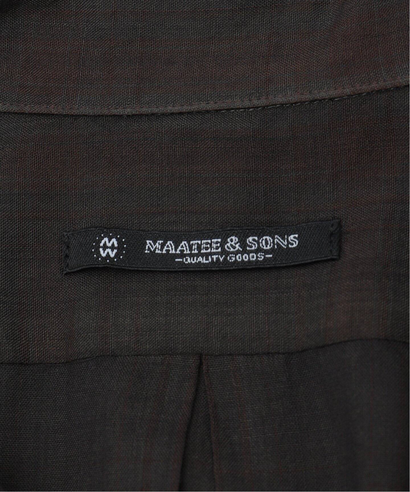 MAATEE&SONS / マーティー & サンズ】別注 WOOL CHECK SHIRT（シャツ 