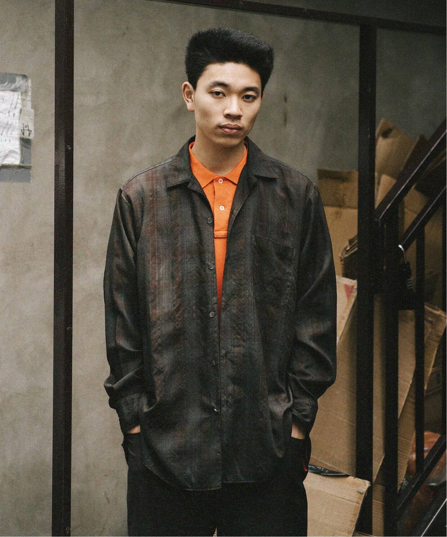 maatee&sons ガンクラブチェックシルクシャツ 面倒