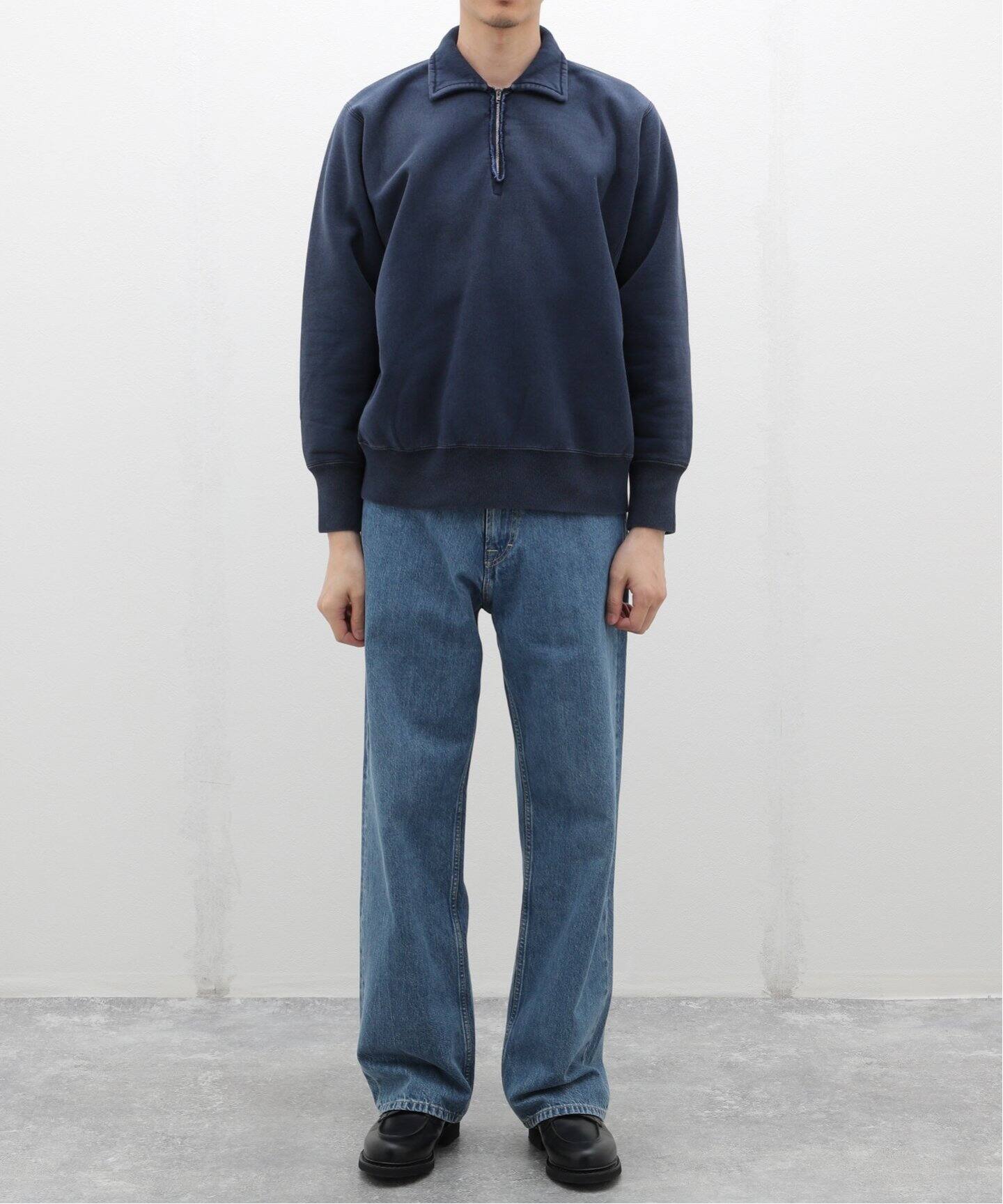A.PRESSE / アプレッセ】Vintage Half Zip Sweat Shirt（スウェット 