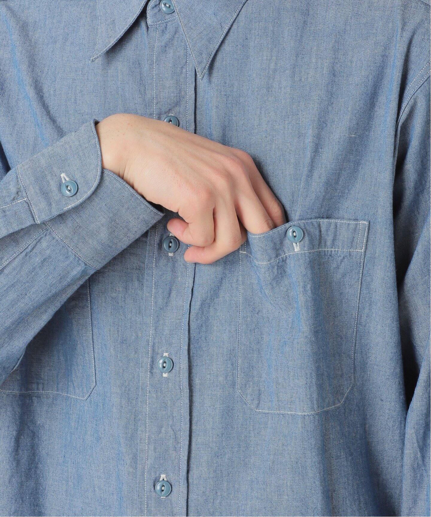 LE / エルイー】STANDARD Chambray Shirts（シャツ／ブラウス）｜L 