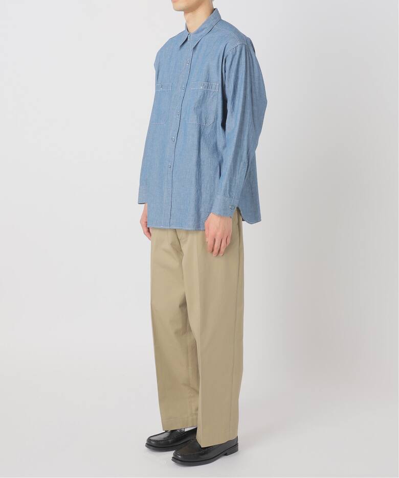 LE / エルイー】STANDARD Chambray Shirts（シャツ／ブラウス）｜L  